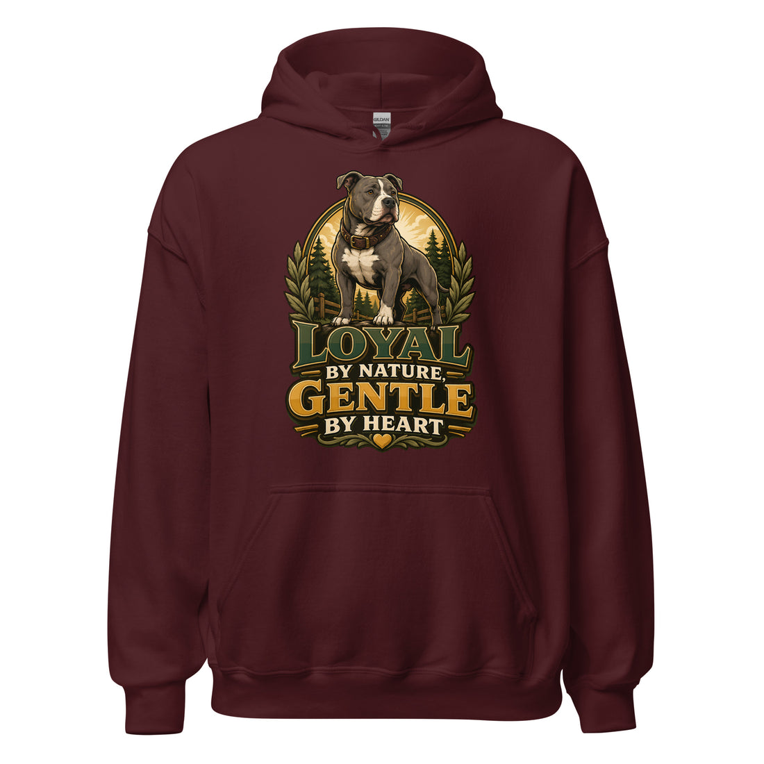 Pitbull Lovers Premium Unisex Hoodie - Loyal By Nature by printfluence.net