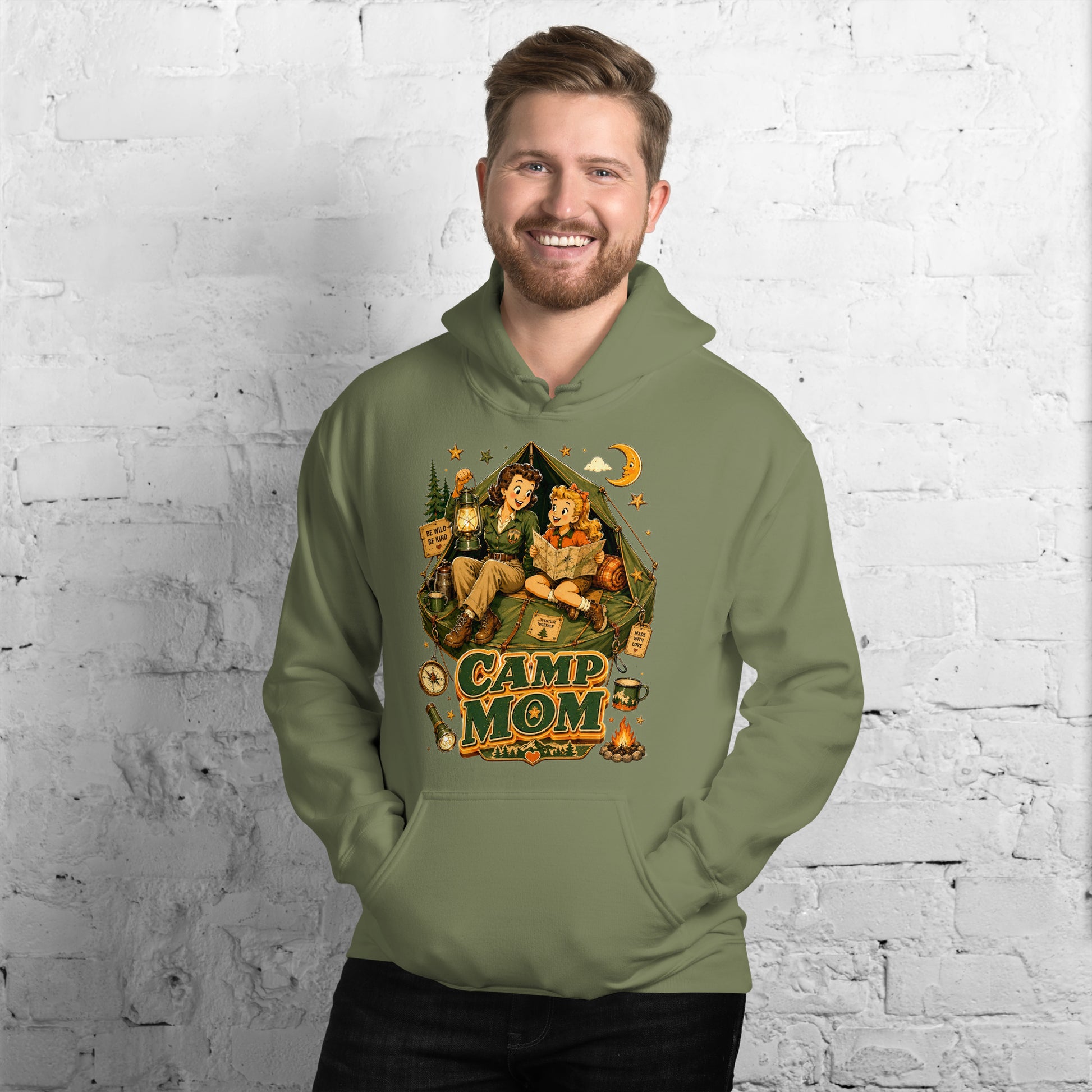 Unisex Hoodie - Elite Camp Mom - Premium Mother's Day by printfluence.net