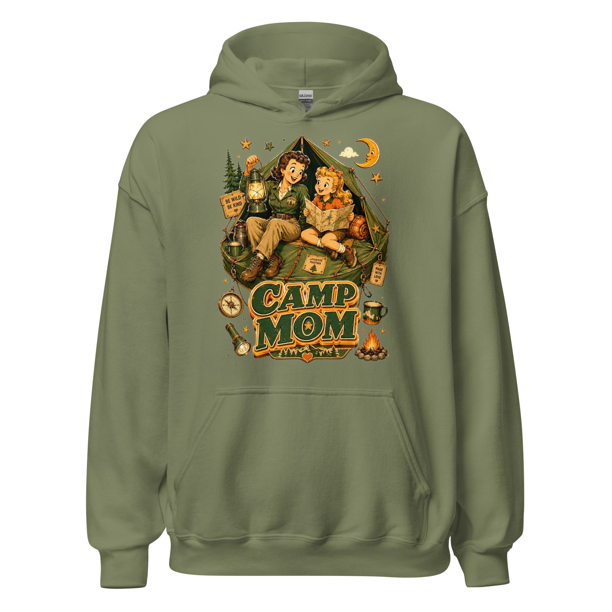 Unisex Hoodie - Elite Camp Mom - Premium Mother's Day by printfluence.net