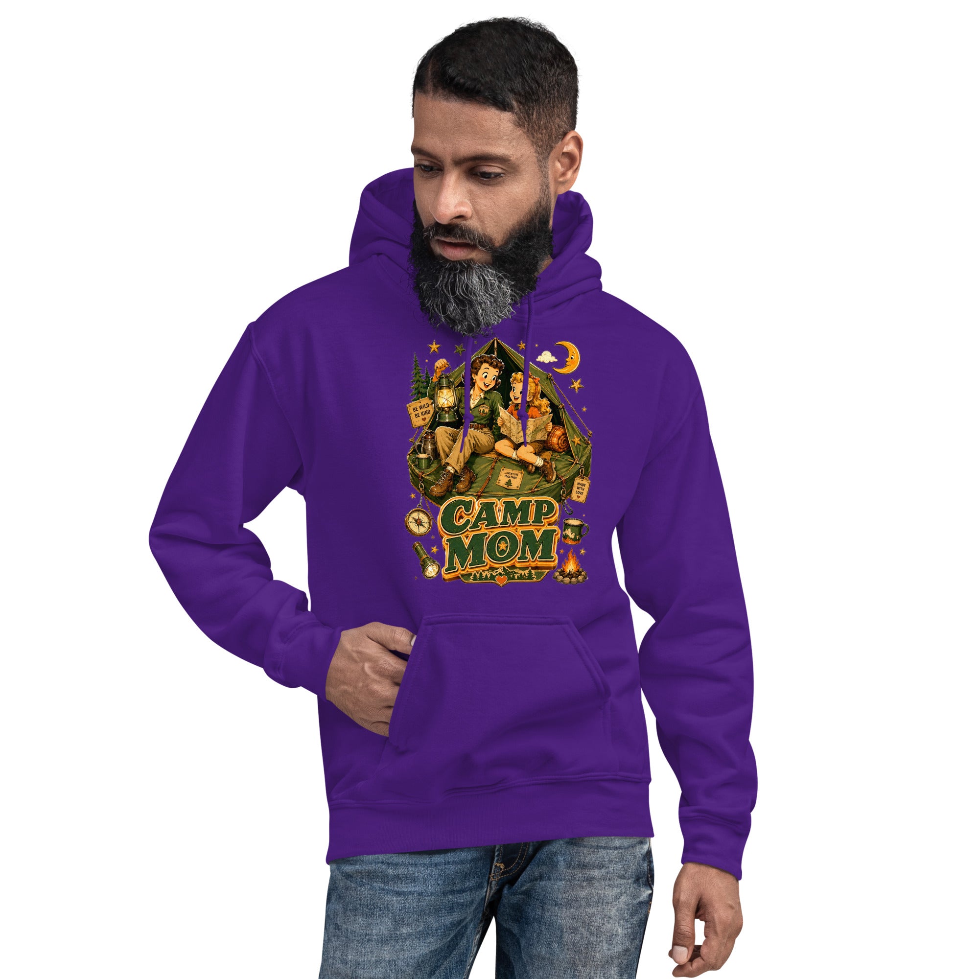 Unisex Hoodie - Elite Camp Mom - Premium Mother's Day by printfluence.net