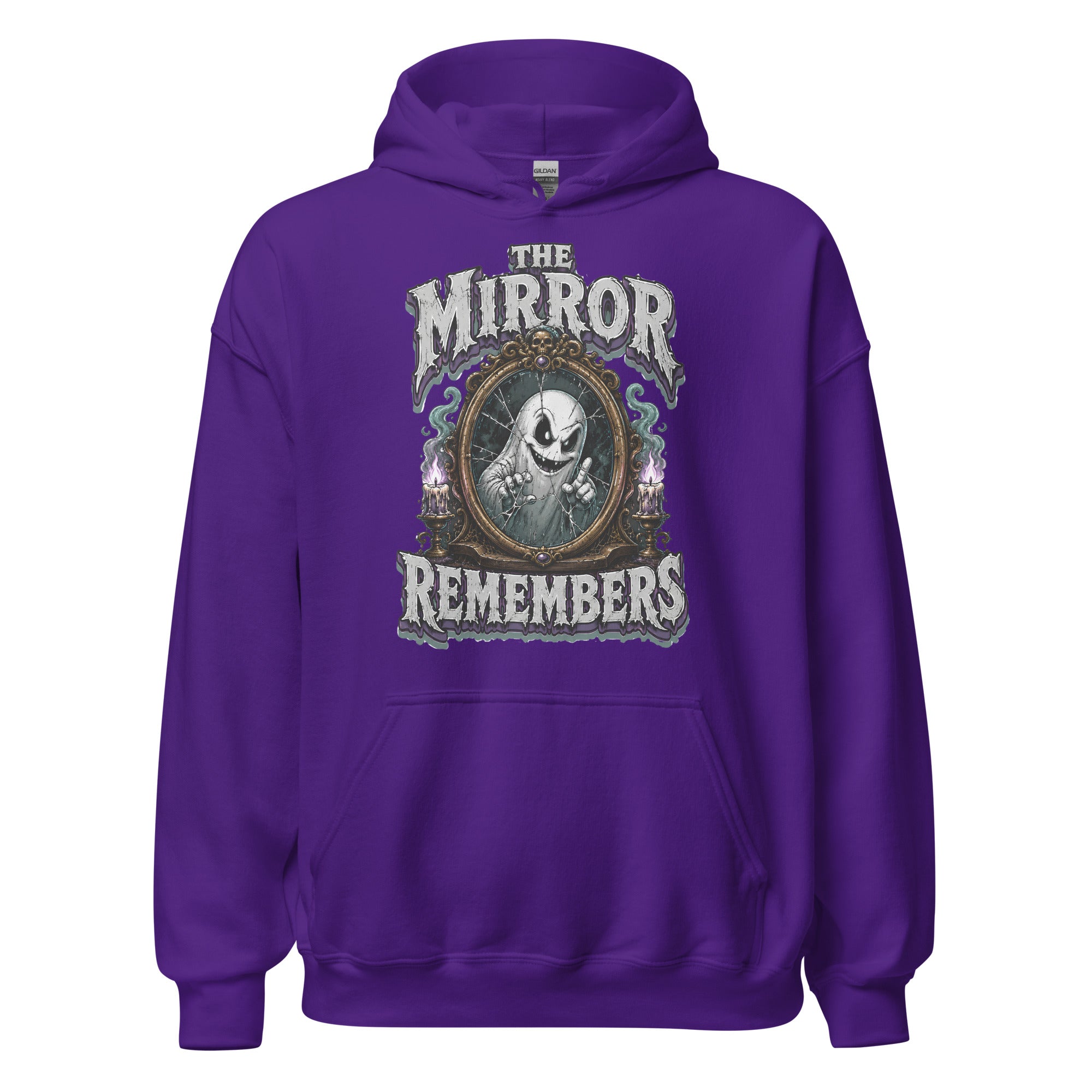 The Mirror Remembers Hoodie - Gothic Horror & Mystery Pullover by printfluence.net