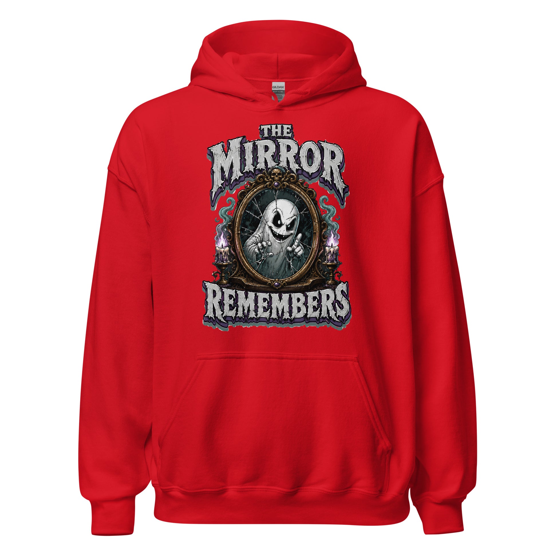 The Mirror Remembers Hoodie - Gothic Horror & Mystery Pullover by printfluence.net
