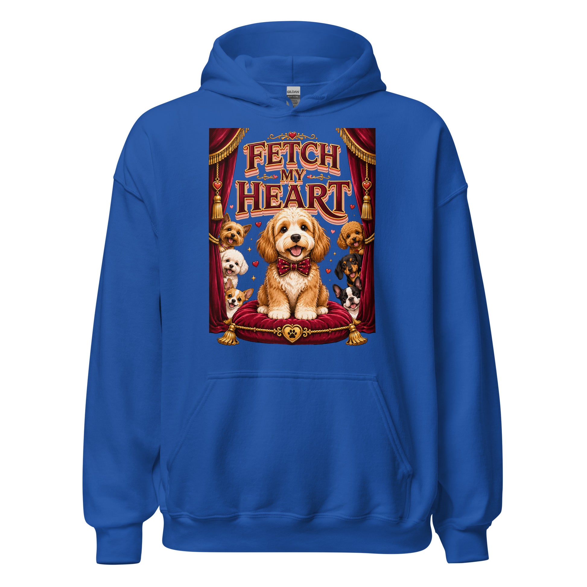 Elite Fetch My Heart - Premium Luxury Dog Lovers Vintage Hoodie by printfluence.net