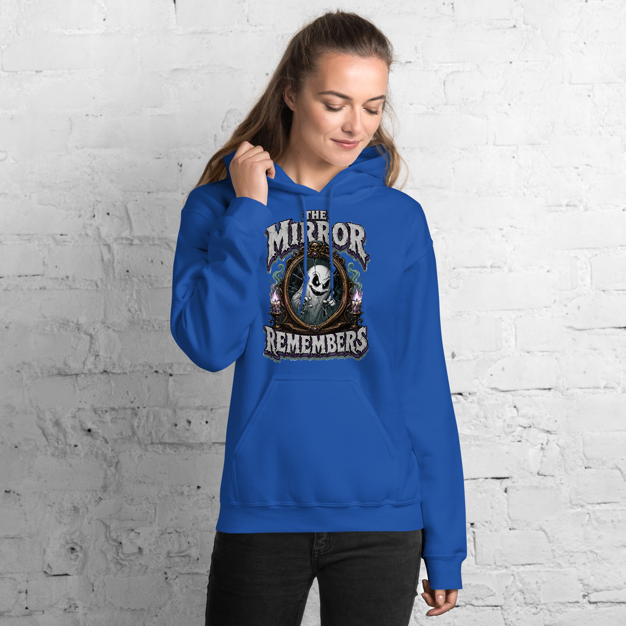 The Mirror Remembers Hoodie - Gothic Horror & Mystery Pullover by printfluence.net