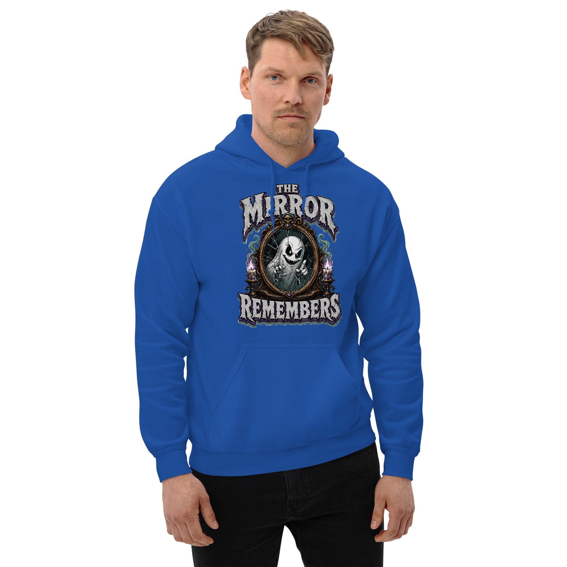 The Mirror Remembers Hoodie - Gothic Horror & Mystery Pullover by printfluence.net