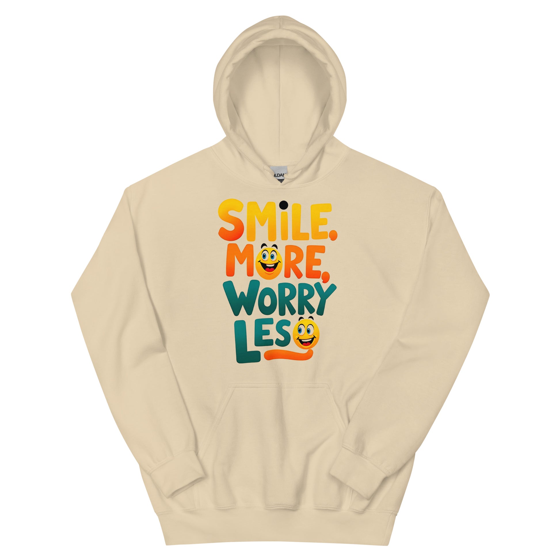Unisex Hoodie - Smile More Worry Less Unisex Hoodie – Elite Mindset for Top Achievers by printfluence.net
