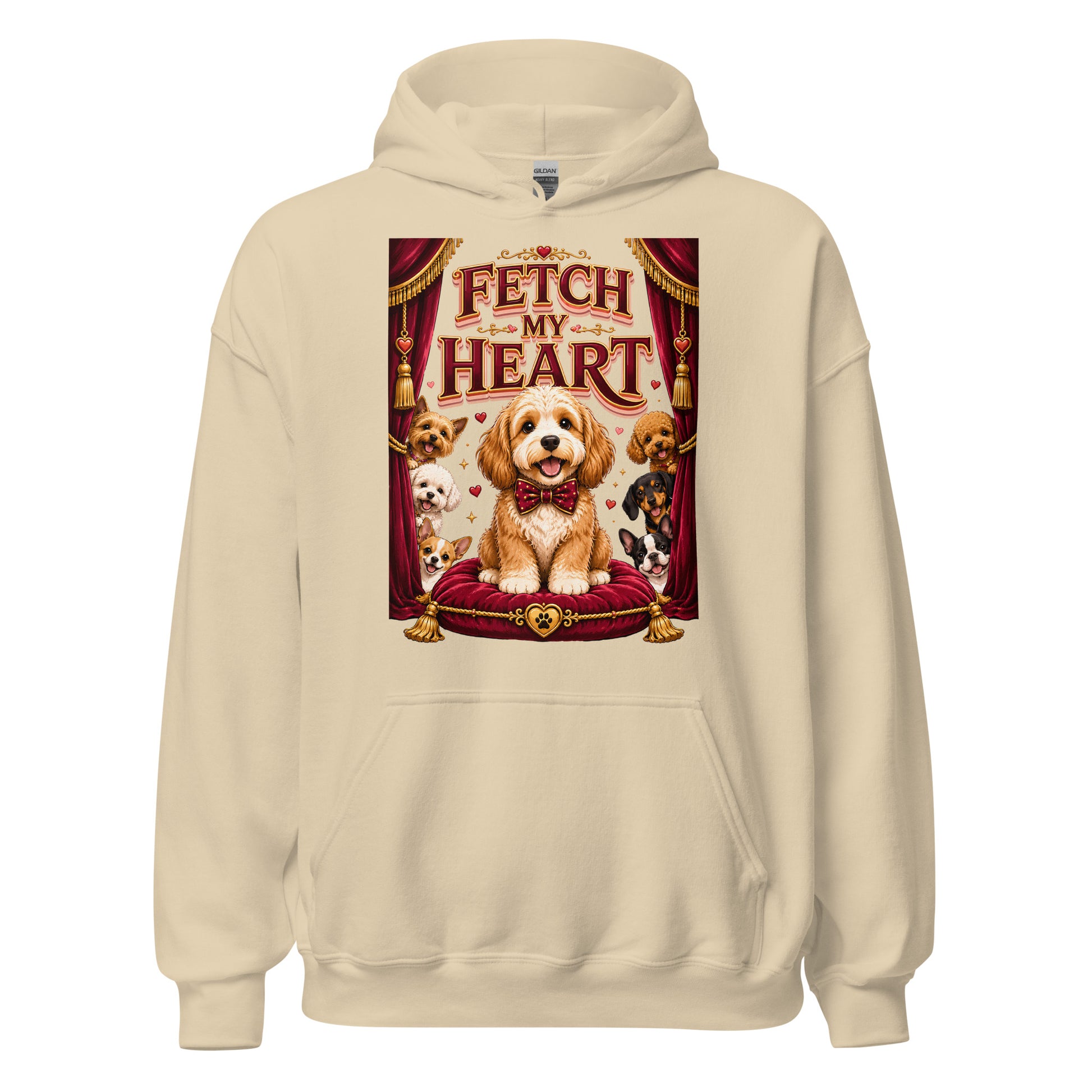 Elite Fetch My Heart - Premium Luxury Dog Lovers Vintage Hoodie by printfluence.net