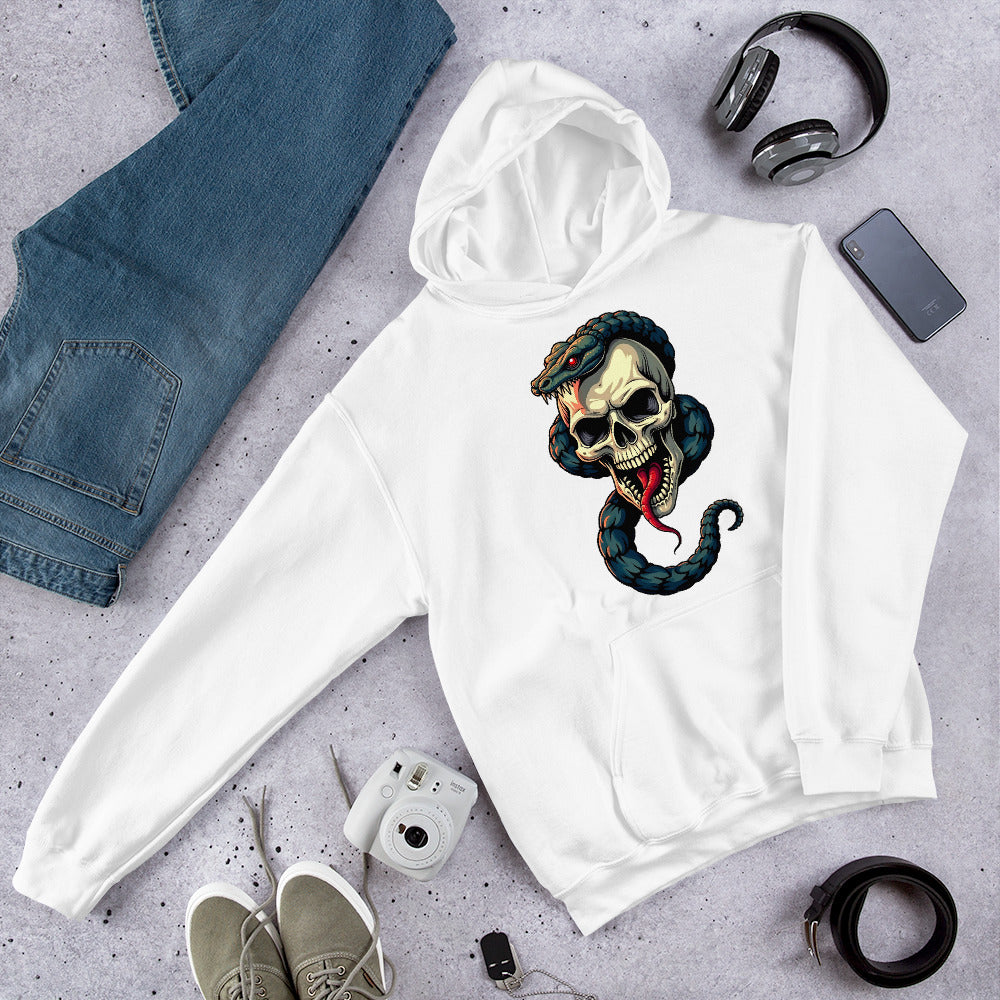 Unisex Hoodie - Elite Serpent Skull Hoodie – Power for Elite Achievers by printfluence.net