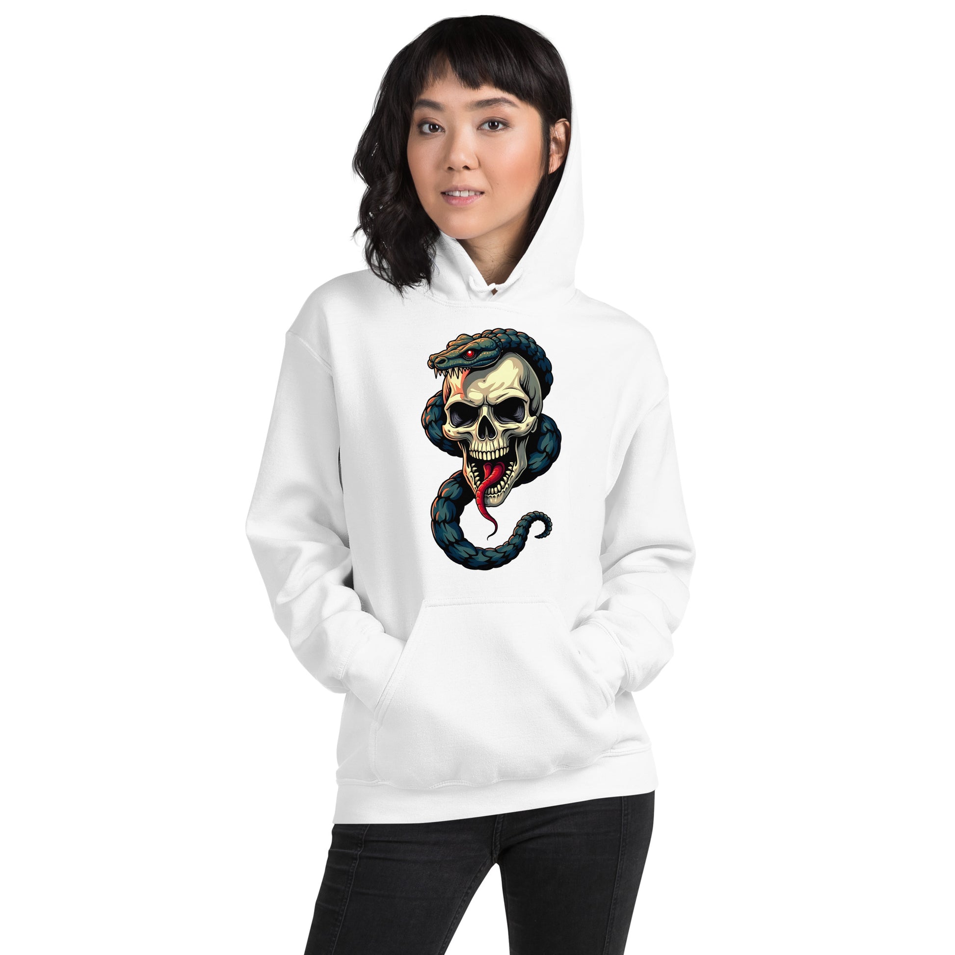 Unisex Hoodie - Elite Serpent Skull Hoodie – Power for Elite Achievers by printfluence.net