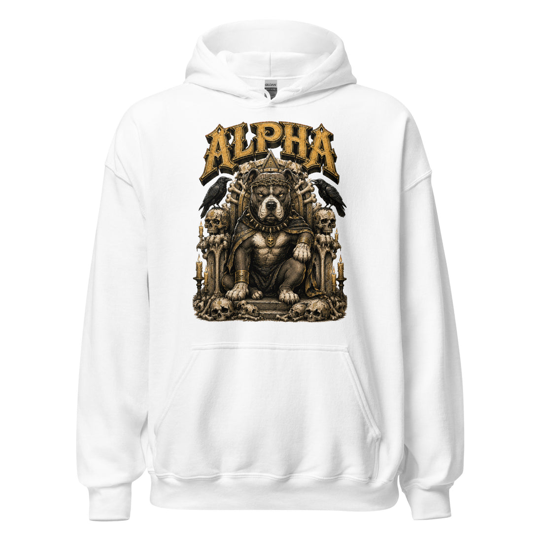 Pitbull Lovers Unisex Heavy Blend Hoodie "Alpha" by printfluence.net