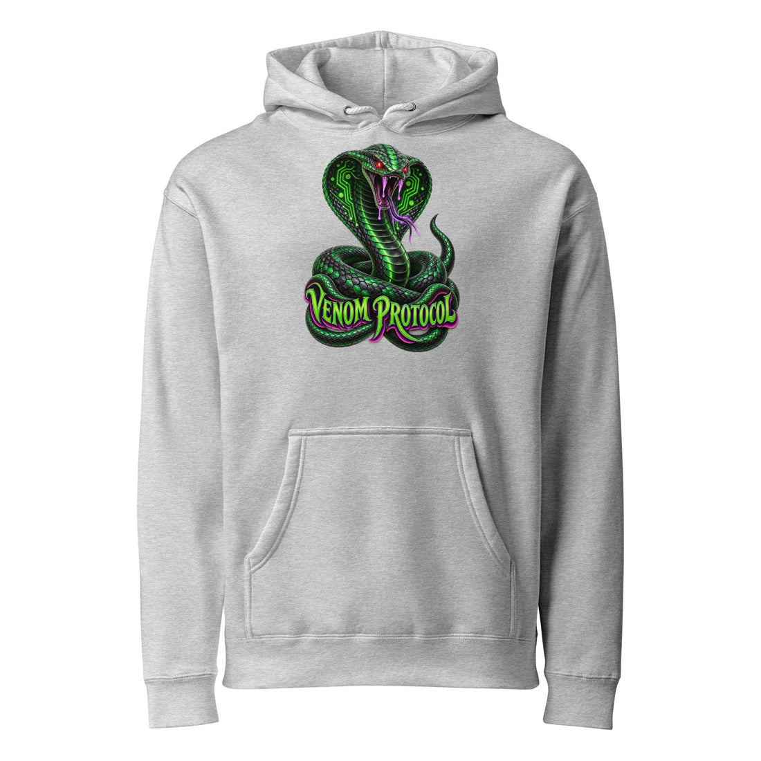 Cyberpunk Animals Lovers | Unisex Heavyweight Hooded Sweatshirt — VENOM PROTOCOL by printfluence