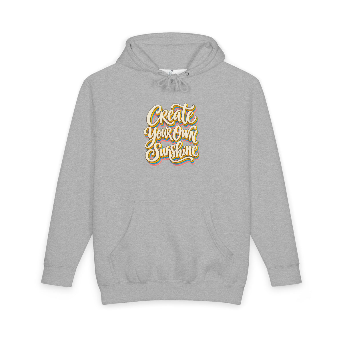 Inspirational Quotes Lovers | Unisex Heavyweight Pullover Hoodie — Create Your Own Sunshine by printfluence