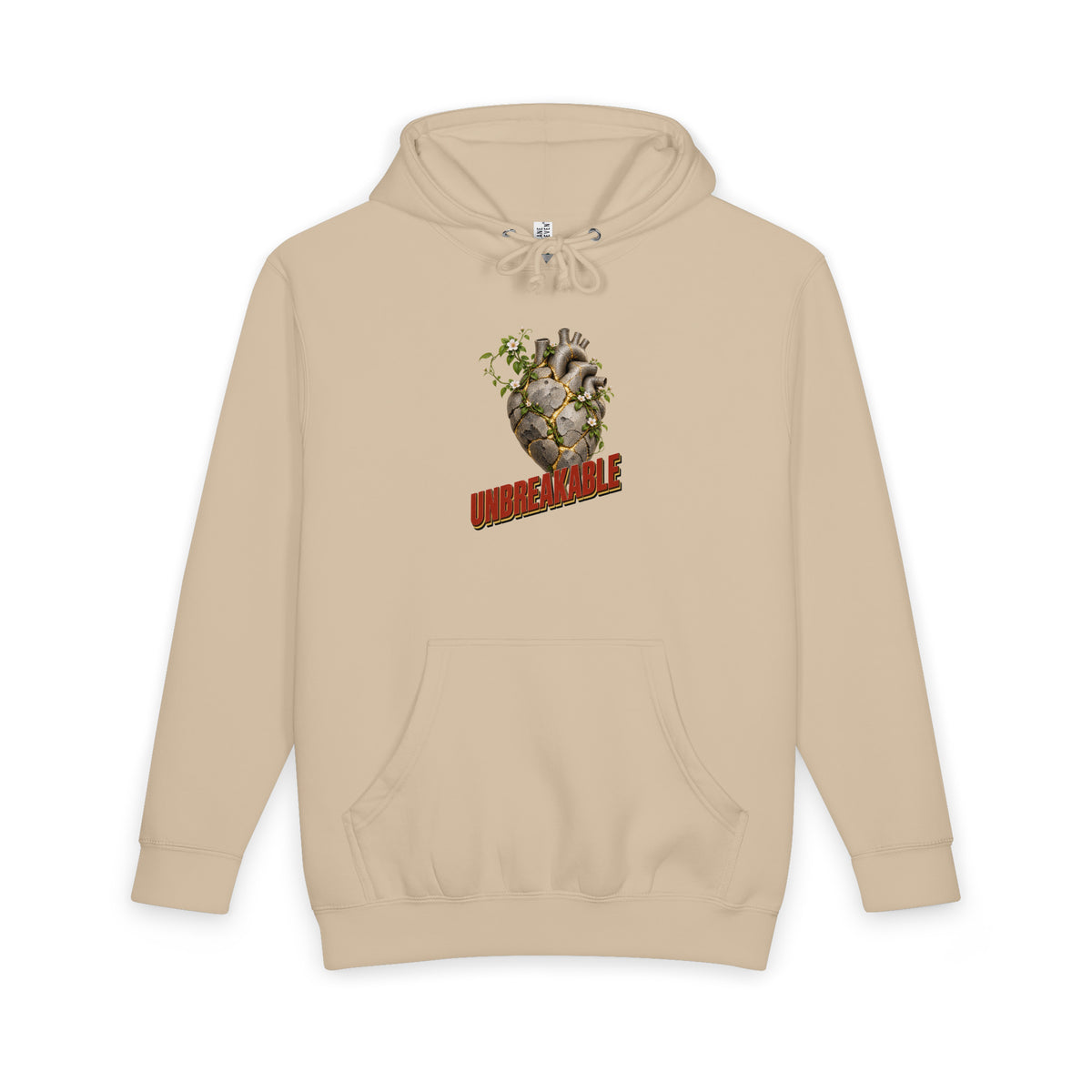 Inspirational Quotes Lovers | Unisex Heavyweight Pullover Hoodie — UNBREAKABLE by printfluence