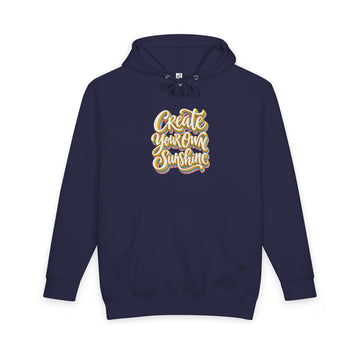 Inspirational Quotes Lovers | Unisex Heavyweight Pullover Hoodie — Create Your Own Sunshine by printfluence