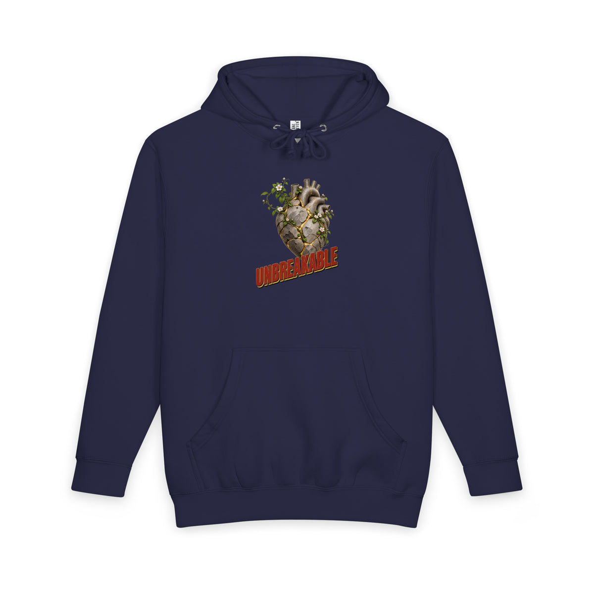 Inspirational Quotes Lovers | Unisex Heavyweight Pullover Hoodie — UNBREAKABLE by printfluence