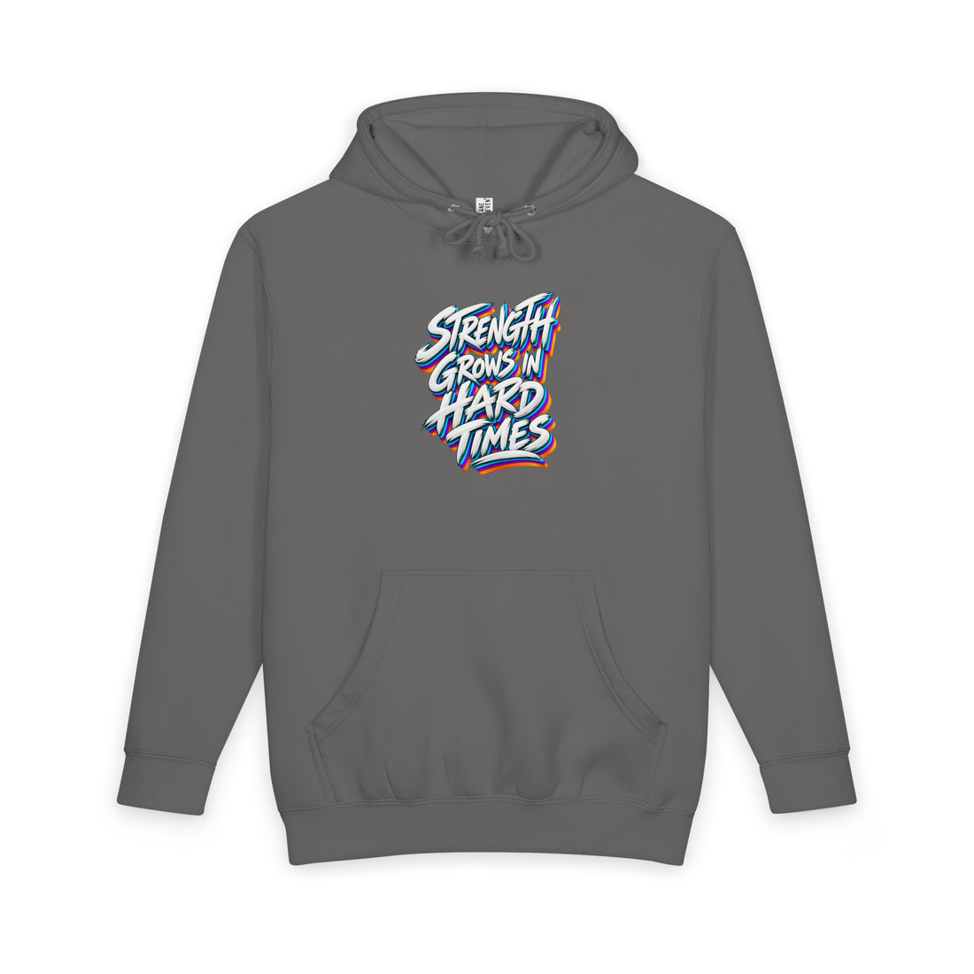 Inspirational Quotes Lovers | Unisex Heavyweight Pullover Hoodie — STRENGTH GROWS IN HARD TIMES by printfluence
