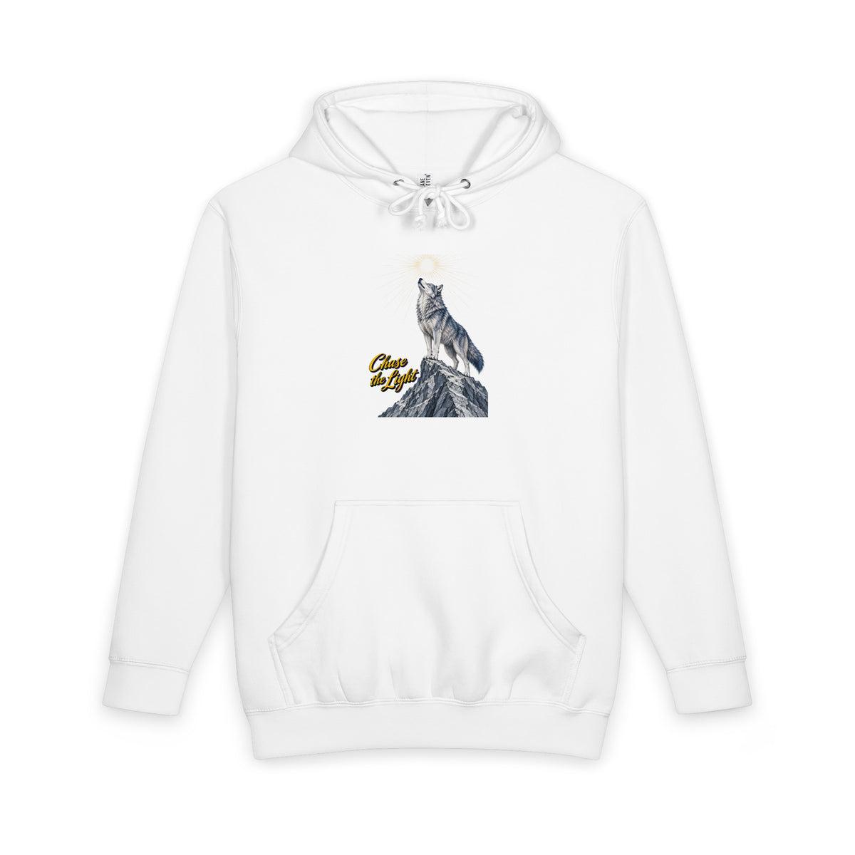 Inspirational Quotes Lovers | Unisex Heavyweight Pullover Hoodie — Chase the Light by printfluence