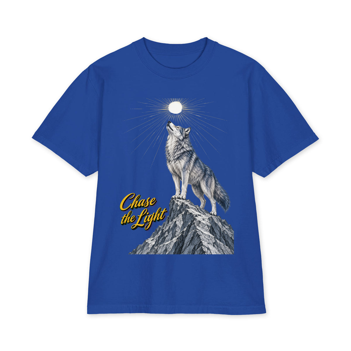 Inspirational Quotes Lovers | Unisex Max Heavyweight Short Sleeve — Chase the Light by printfluence