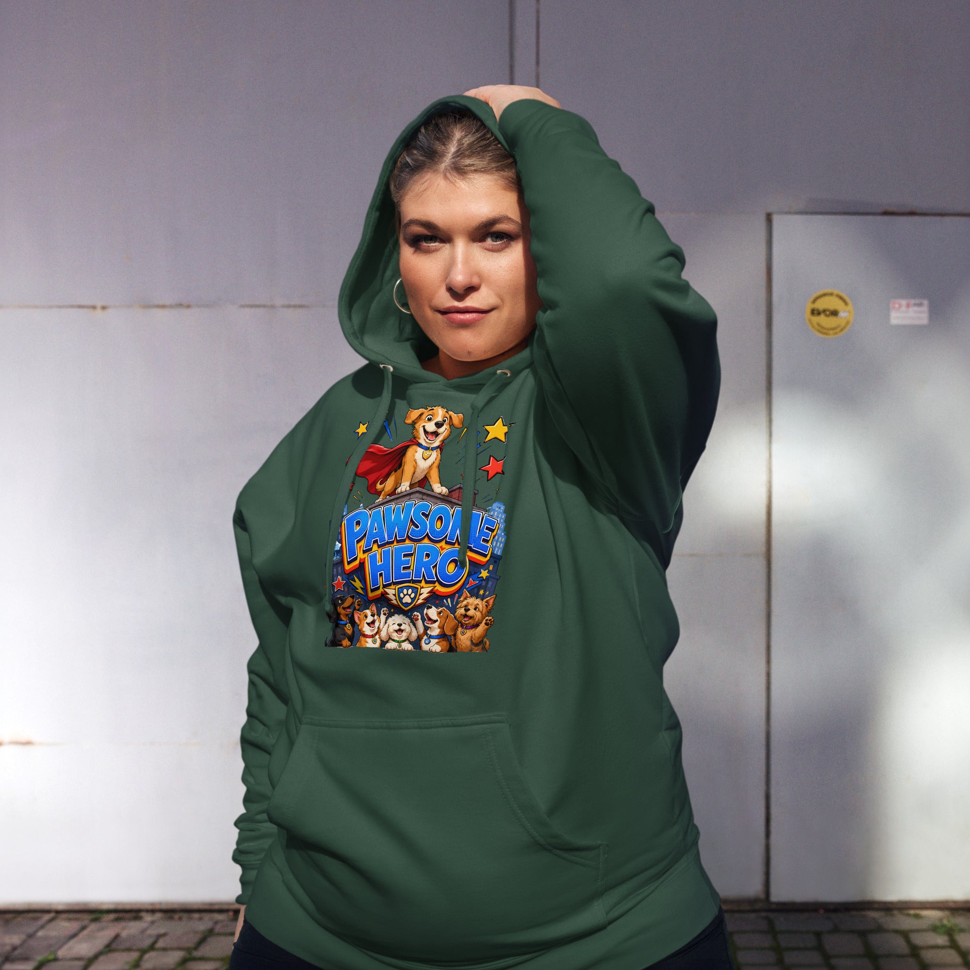 Elite Pawsome Hero - Premium Luxury Midweight Hoodie for Dog Lovers by printfluence.net
