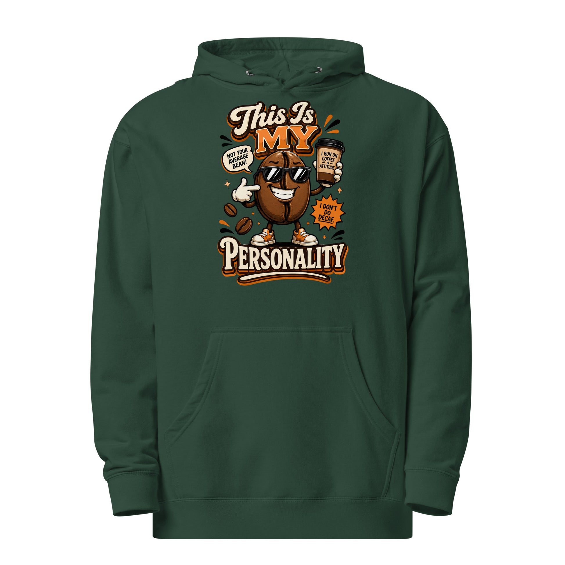 Coffee Lovers Unisex Midweight Hoodie - This Is My Personality! by printfluence.net
