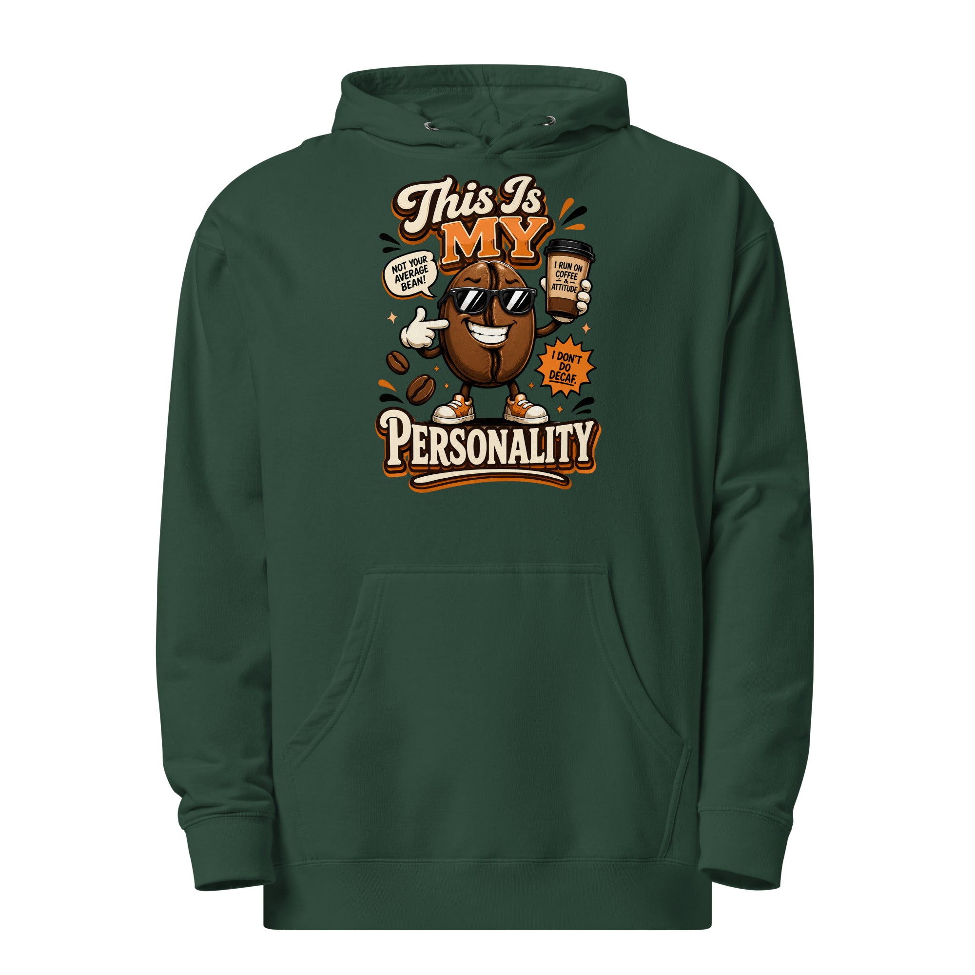 Coffee Lovers Unisex Midweight Hoodie - This Is My Personality! by printfluence.net