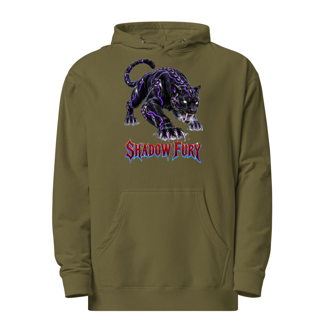Cyberpunk Animals Lovers | Unisex Midweight Hoodie — SHADOW FURY by printfluence