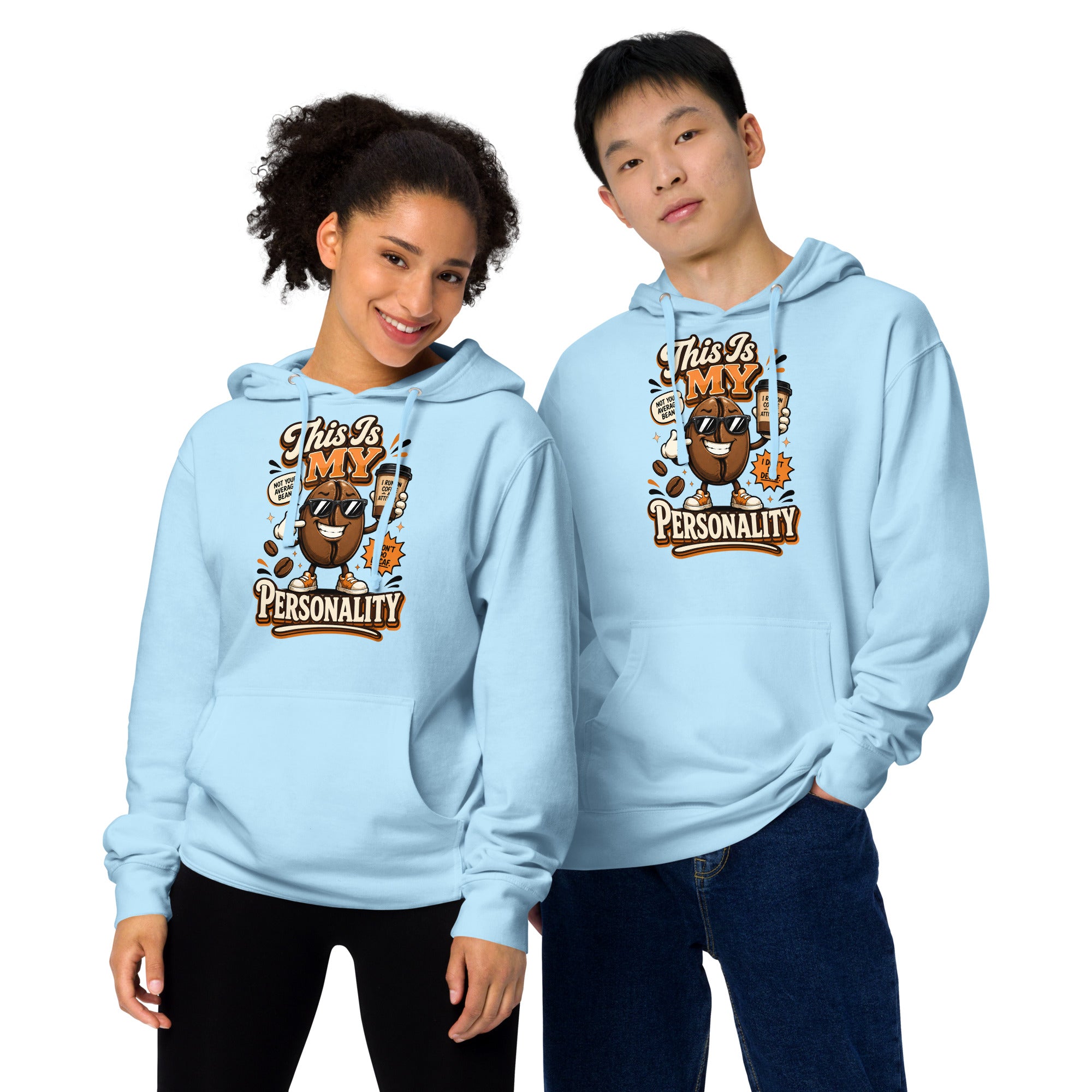 Coffee Lovers Unisex Midweight Hoodie - This Is My Personality! by printfluence.net