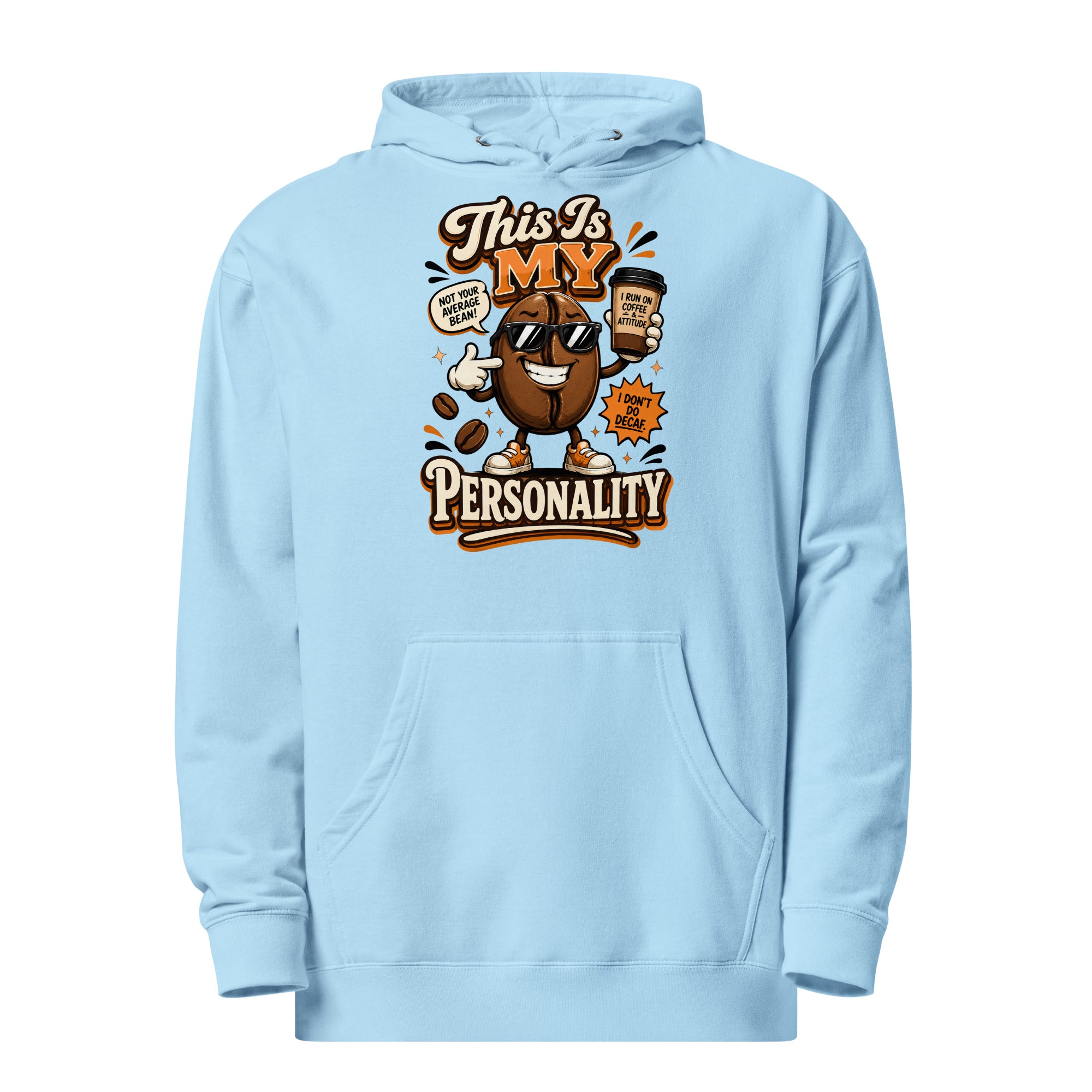 Coffee Lovers Unisex Midweight Hoodie - This Is My Personality! by printfluence.net