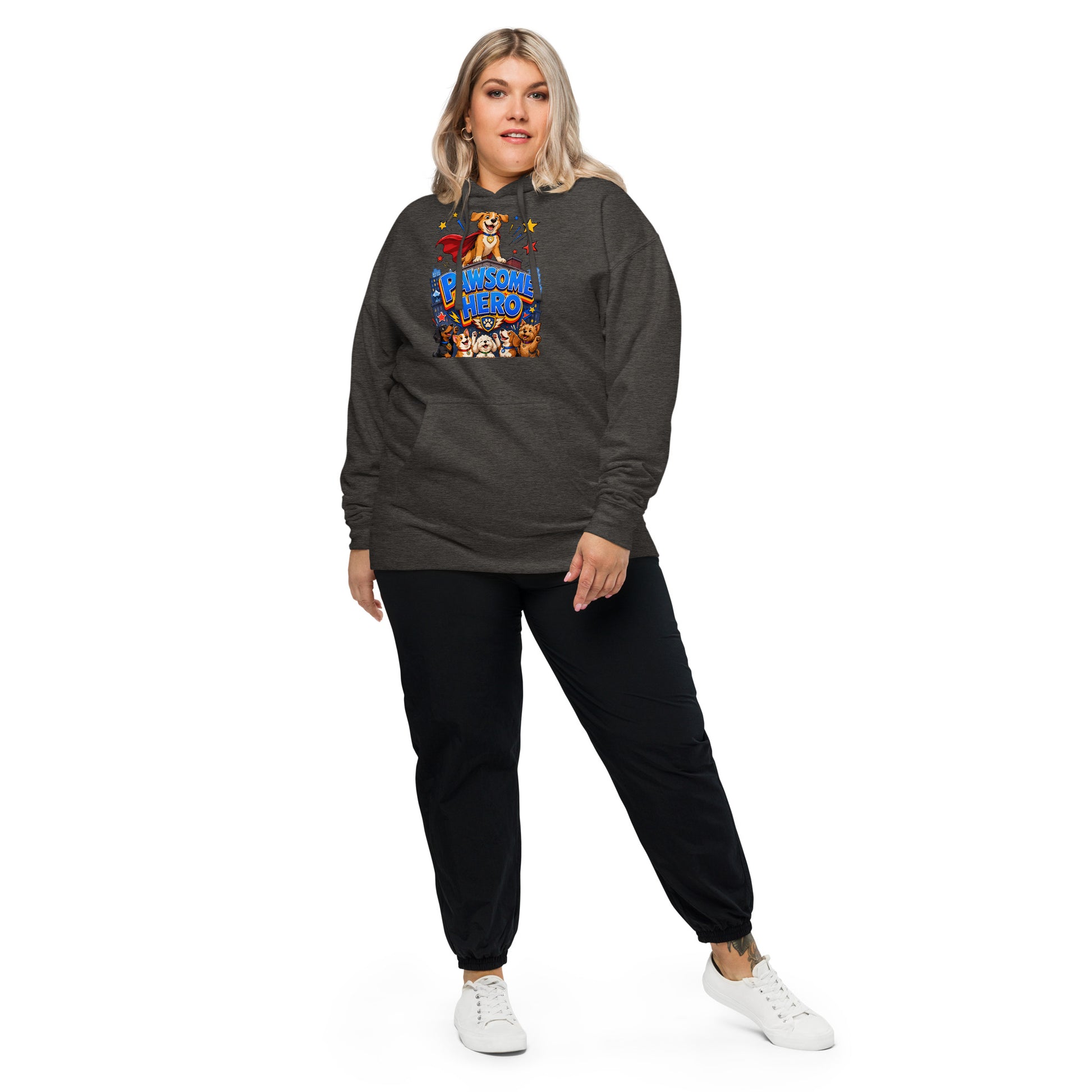 Elite Pawsome Hero - Premium Luxury Midweight Hoodie for Dog Lovers by printfluence.net