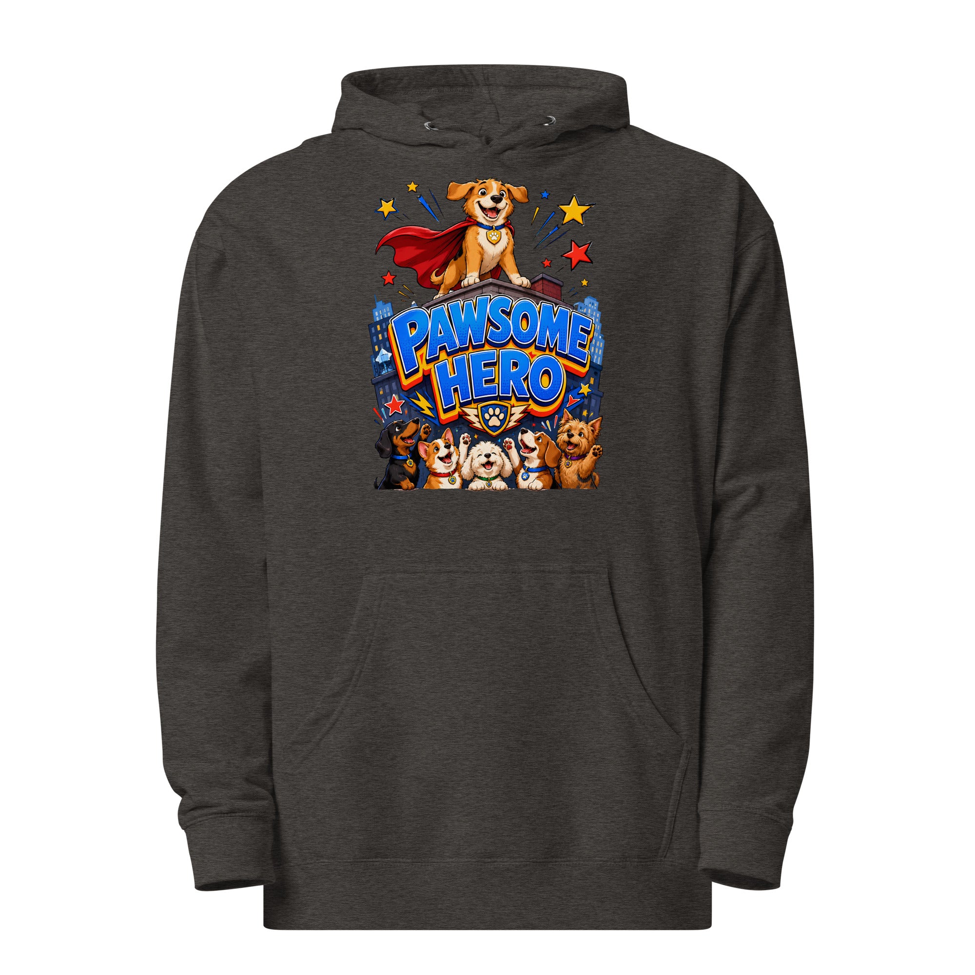 Elite Pawsome Hero - Premium Luxury Midweight Hoodie for Dog Lovers by printfluence.net