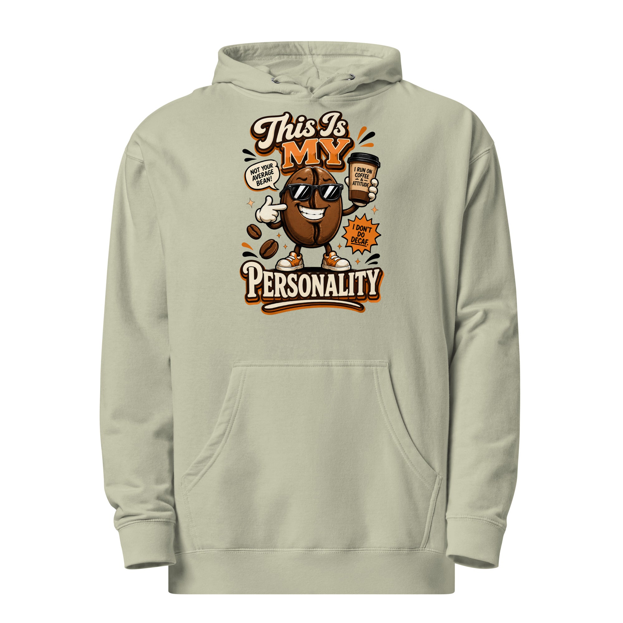 Coffee Lovers Unisex Midweight Hoodie - This Is My Personality! by printfluence.net