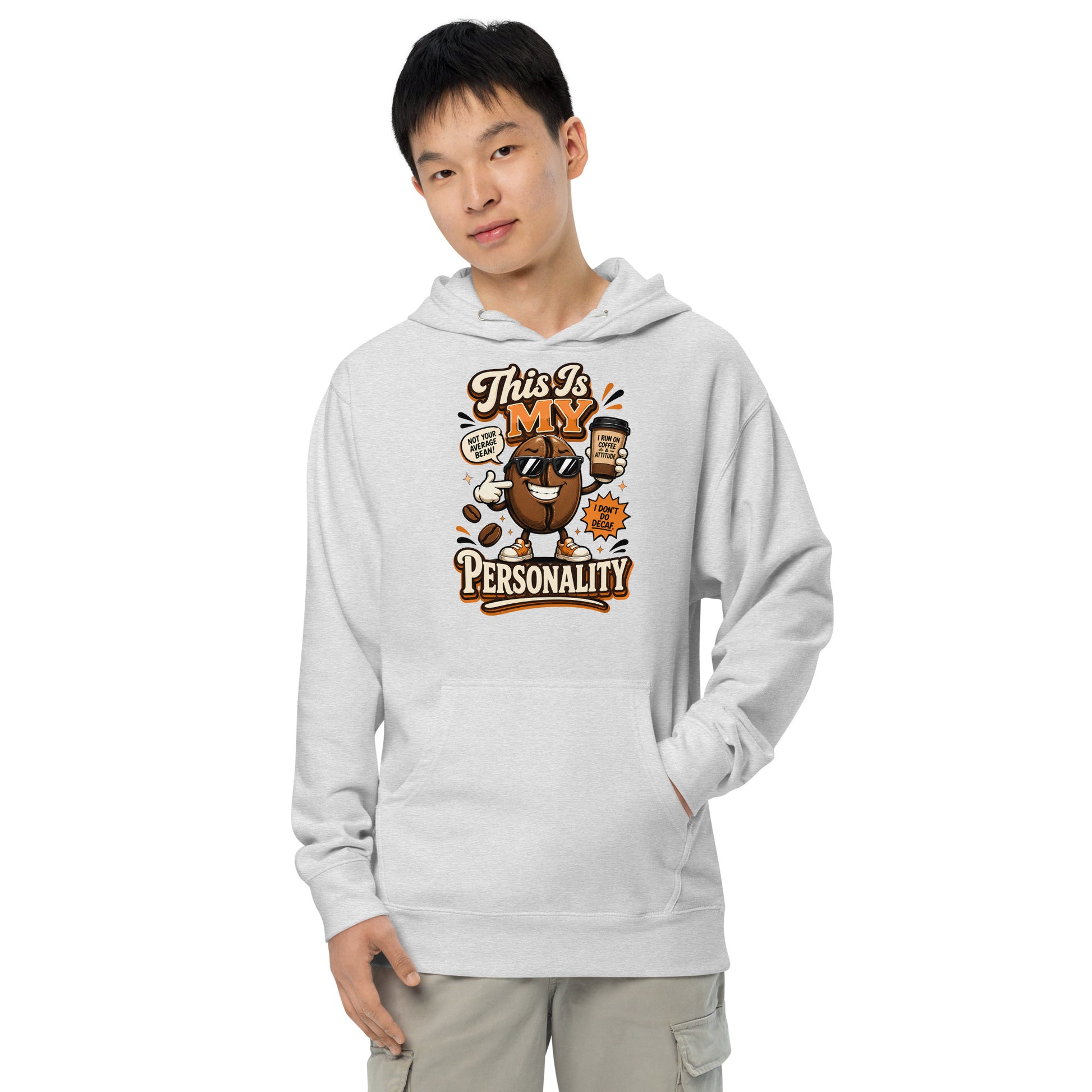 Coffee Lovers Unisex Midweight Hoodie - This Is My Personality! by printfluence.net