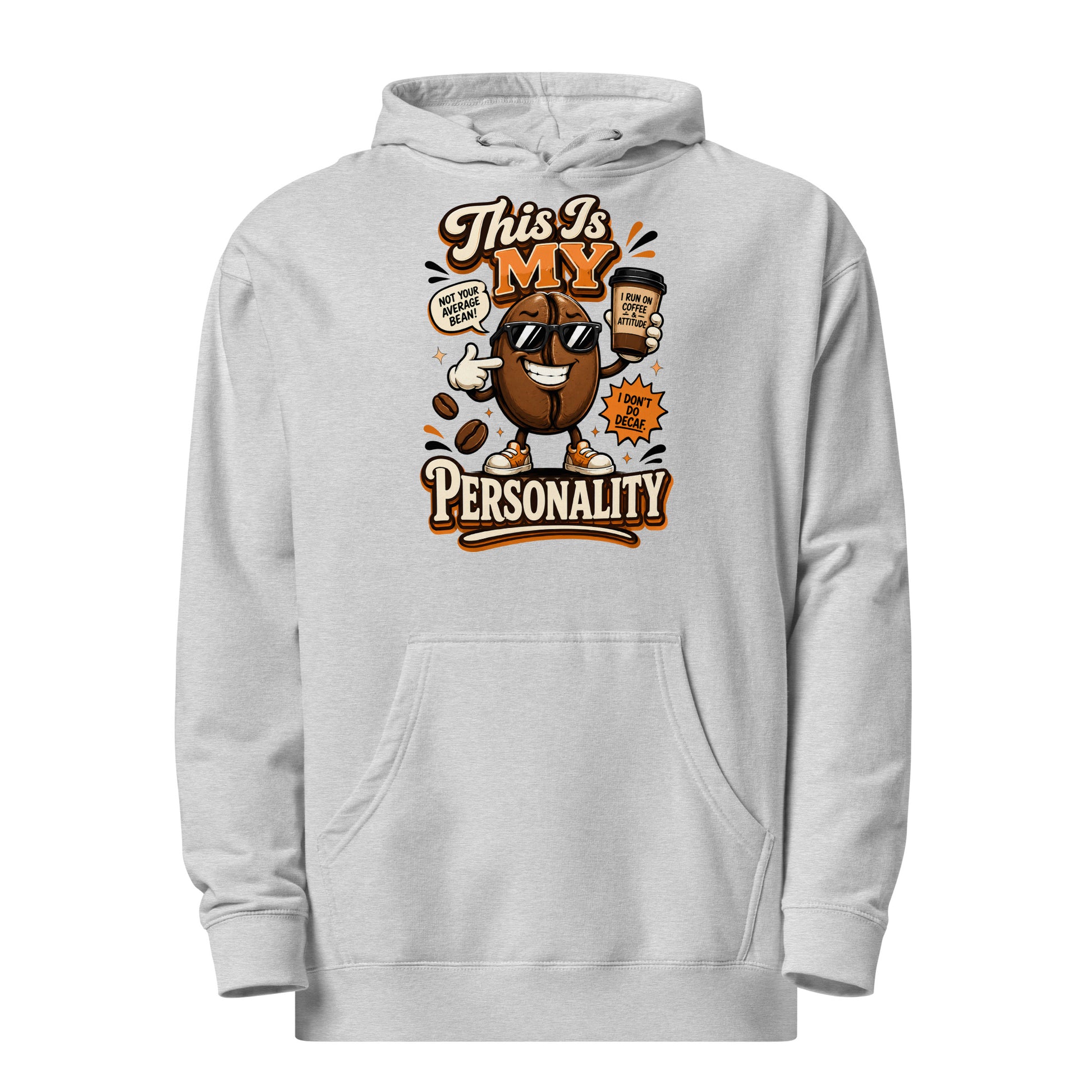 Coffee Lovers Unisex Midweight Hoodie - This Is My Personality! by printfluence.net