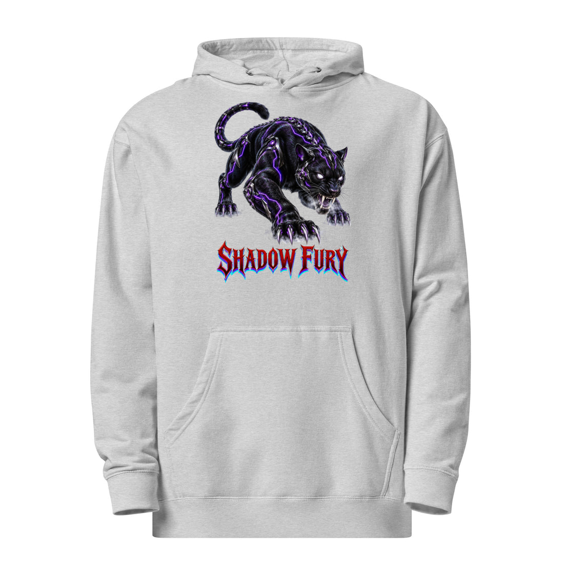 Cyberpunk Animals Lovers | Unisex Midweight Hoodie — SHADOW FURY by printfluence