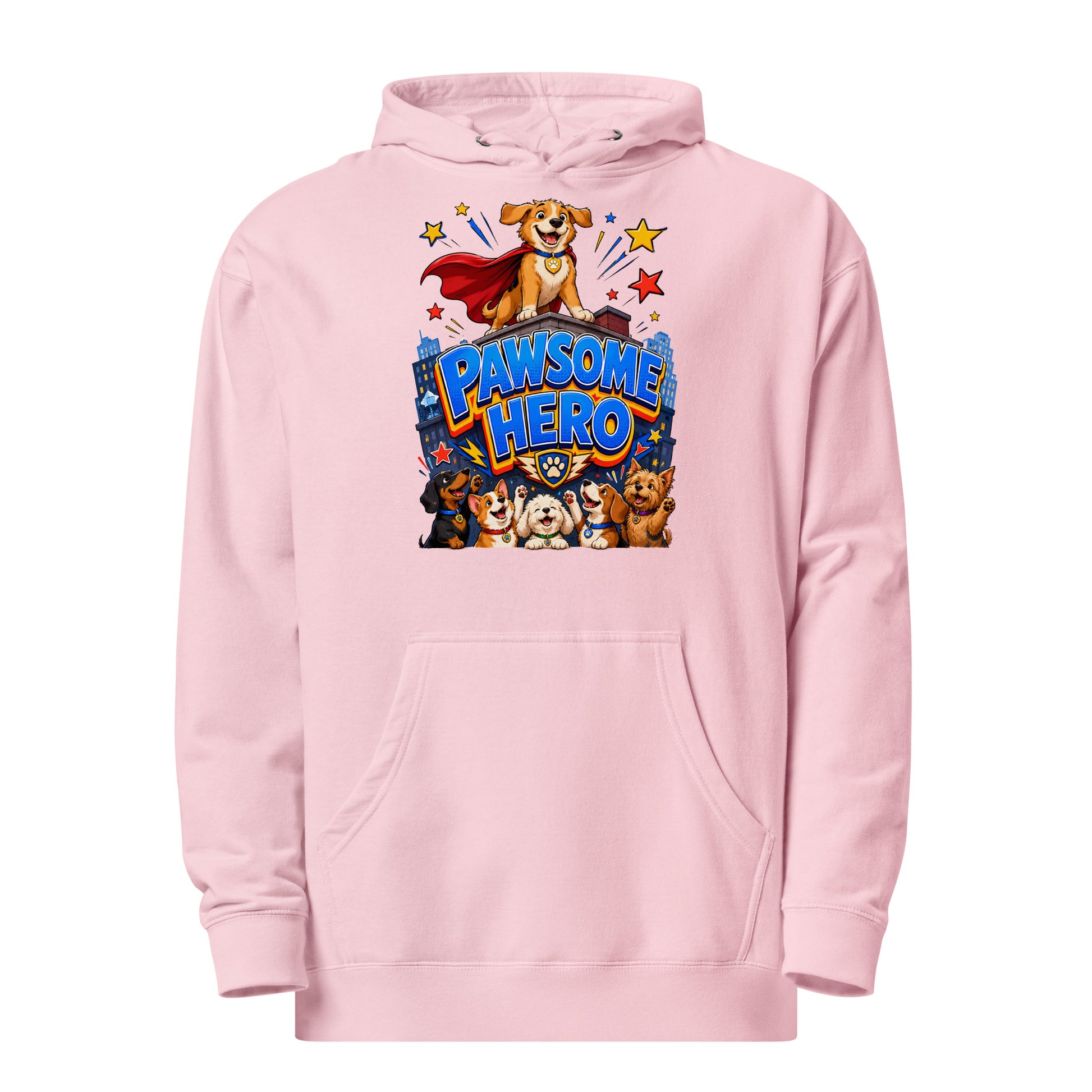 Elite Pawsome Hero - Premium Luxury Midweight Hoodie for Dog Lovers by printfluence.net