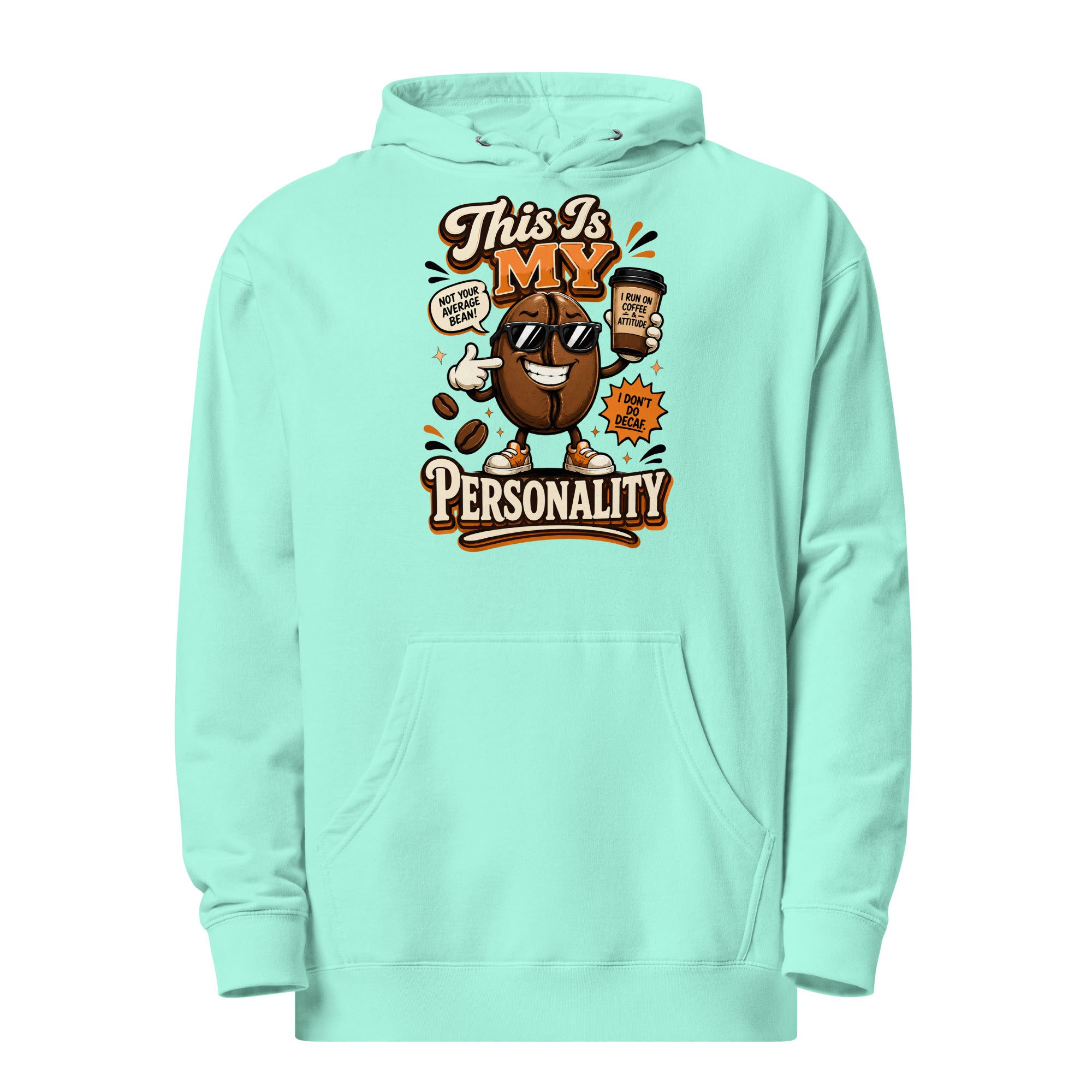 Coffee Lovers Unisex Midweight Hoodie - This Is My Personality! by printfluence.net