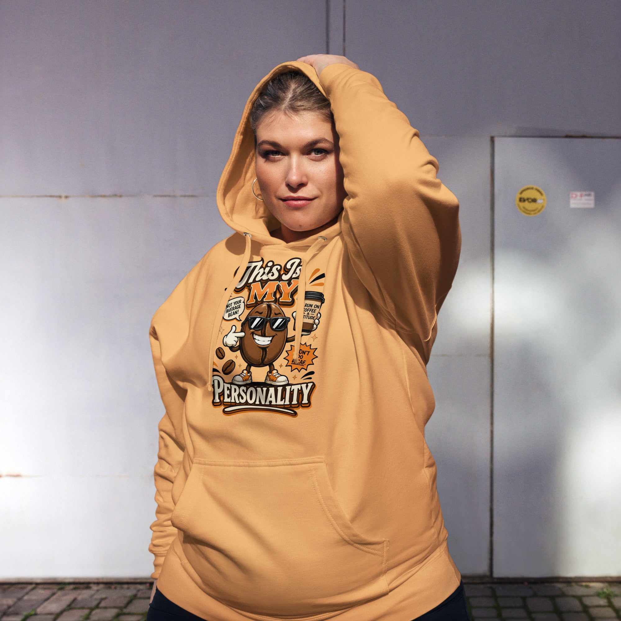 Coffee Lovers Unisex Midweight Hoodie - This Is My Personality! by printfluence.net