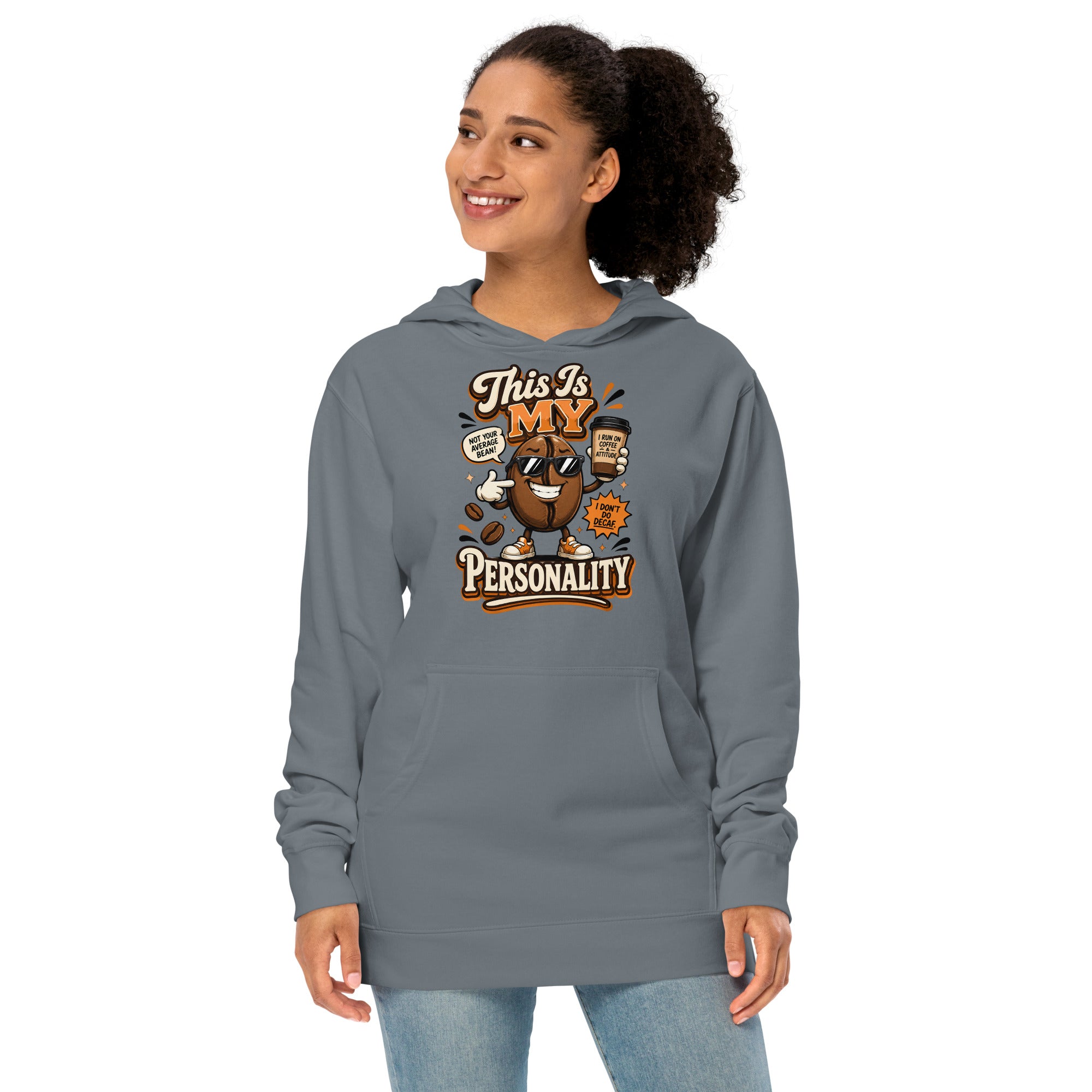 Coffee Lovers Unisex Midweight Hoodie - This Is My Personality! by printfluence.net
