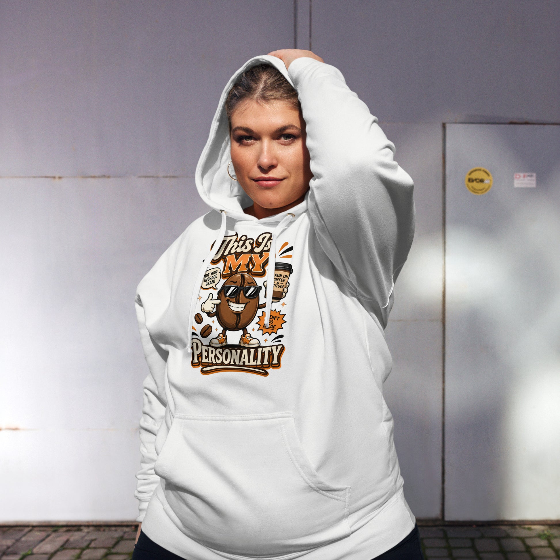 Coffee Lovers Unisex Midweight Hoodie - This Is My Personality! by printfluence.net
