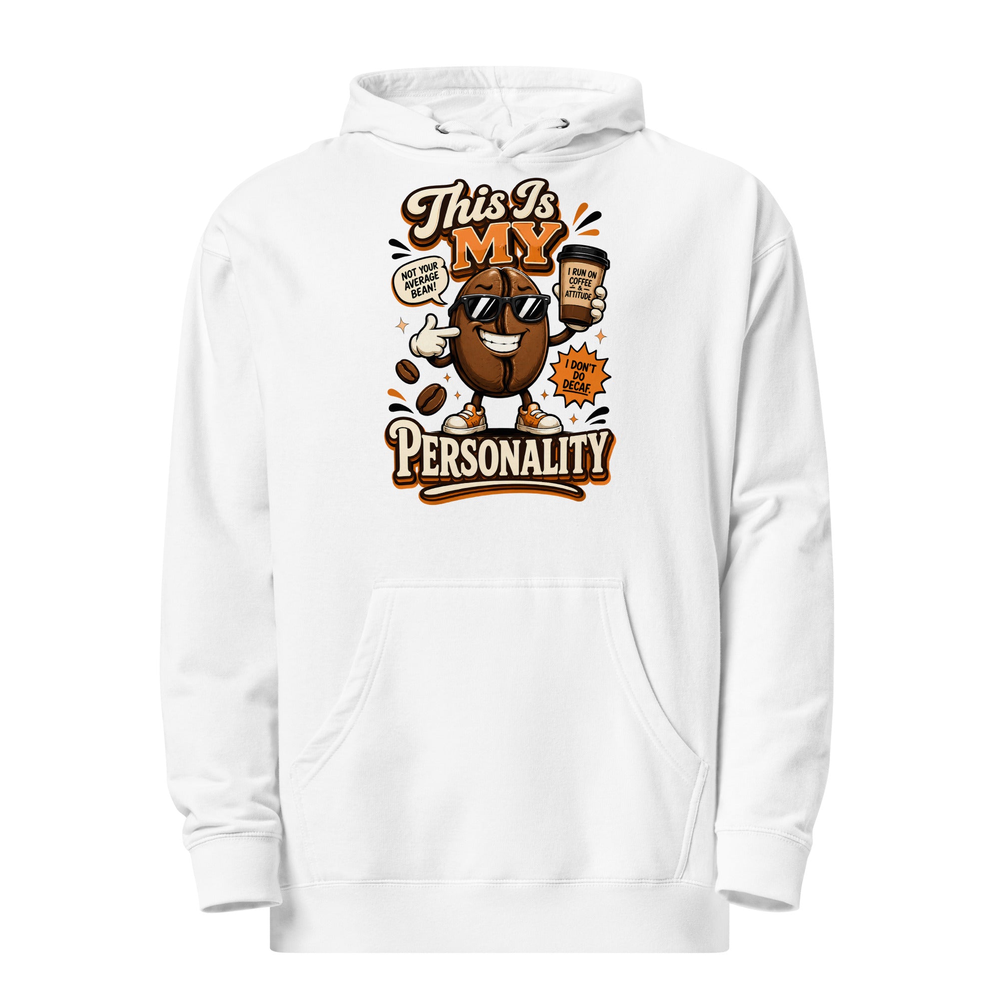 Coffee Lovers Unisex Midweight Hoodie - This Is My Personality! by printfluence.net