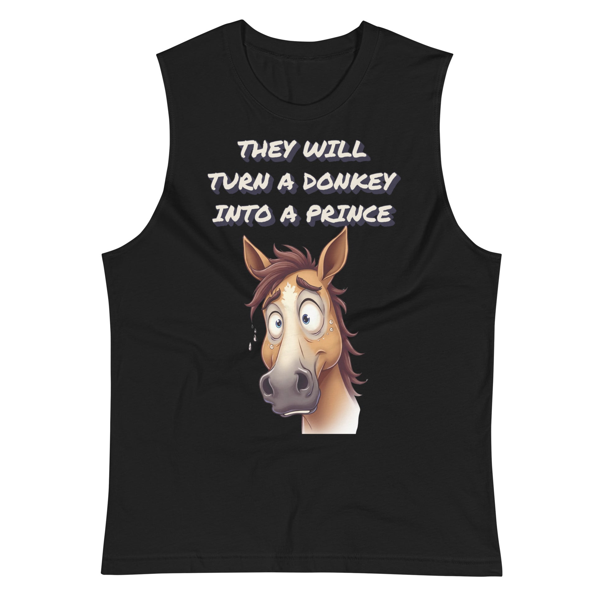 Muscle Shirt - Elite Astonished Horse Tank – Luxury Satire Power by printfluence.net