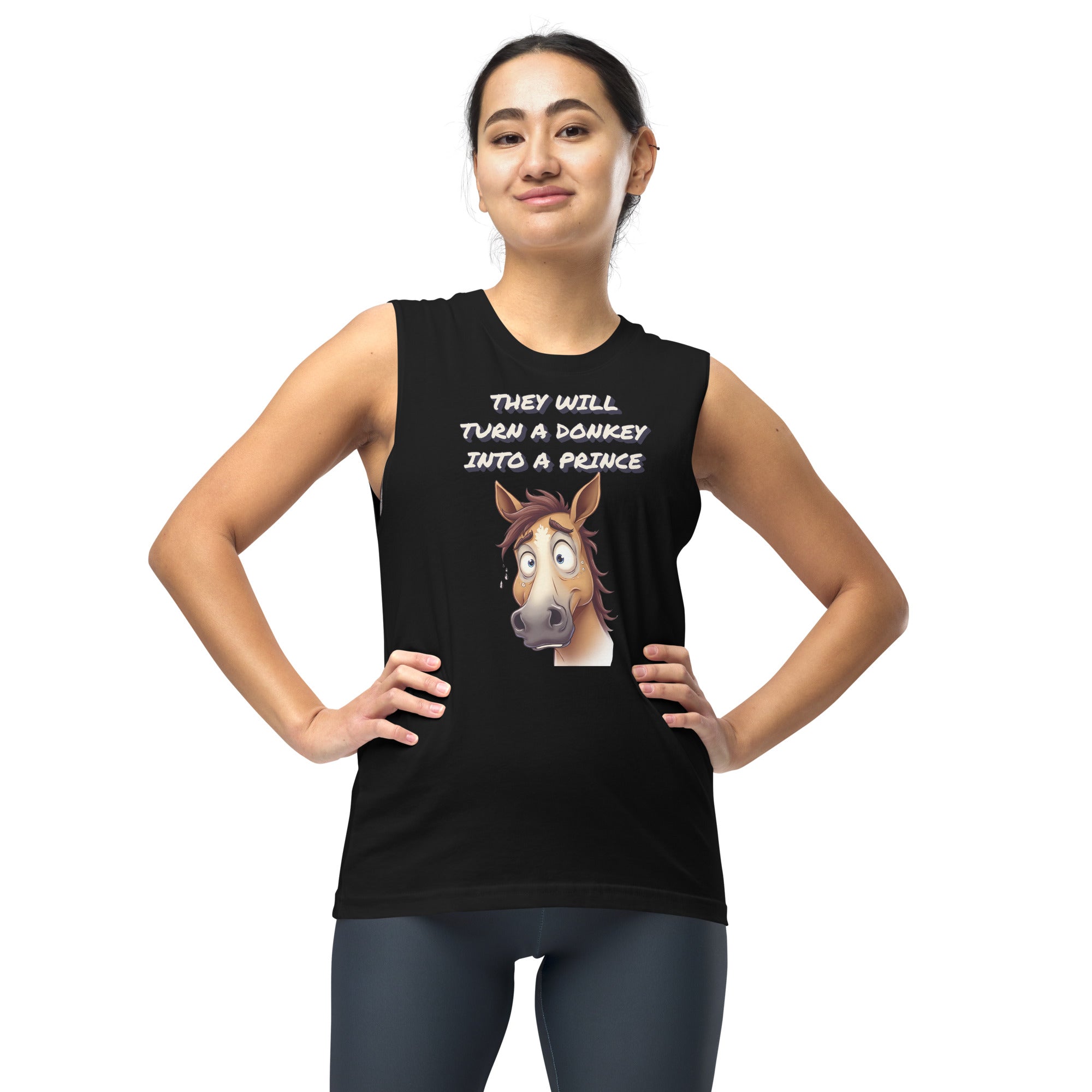 Muscle Shirt - Elite Astonished Horse Tank – Luxury Satire Power by printfluence.net