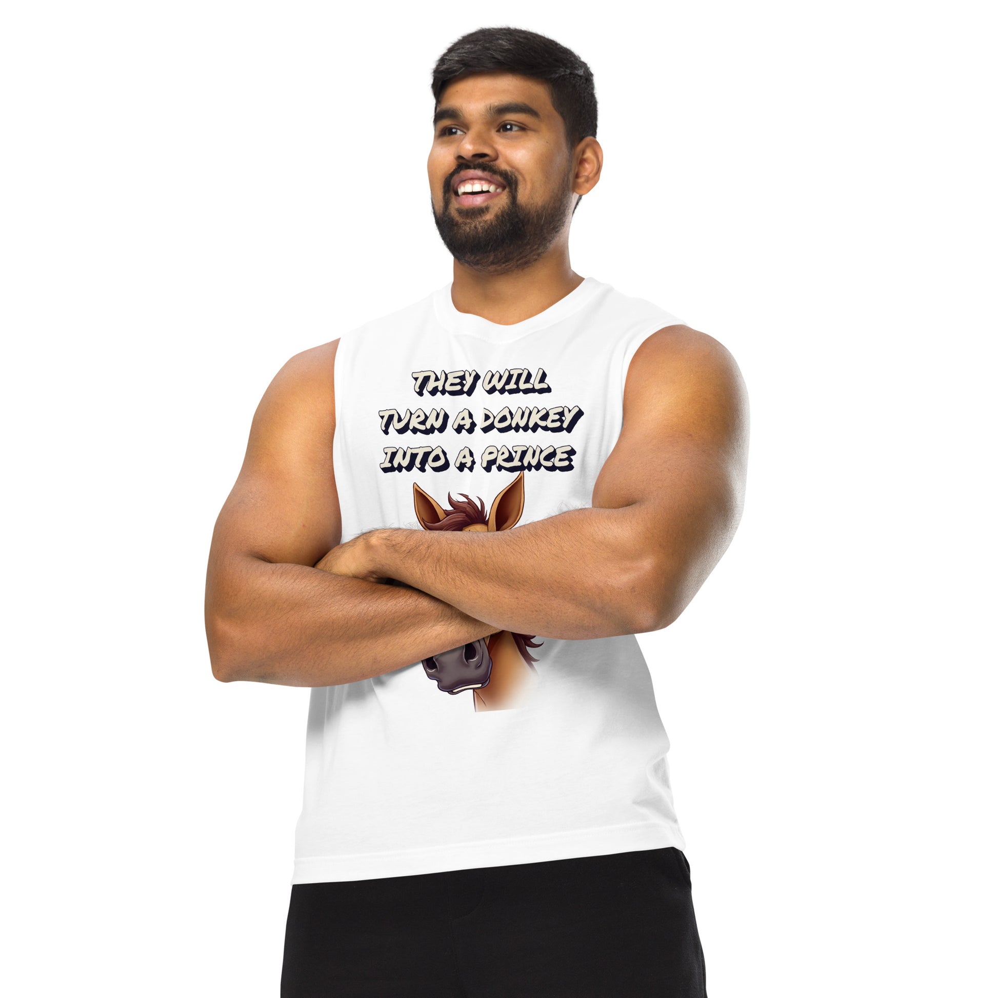 Muscle Shirt - Elite Astonished Horse Tank – Luxury Satire Power by printfluence.net