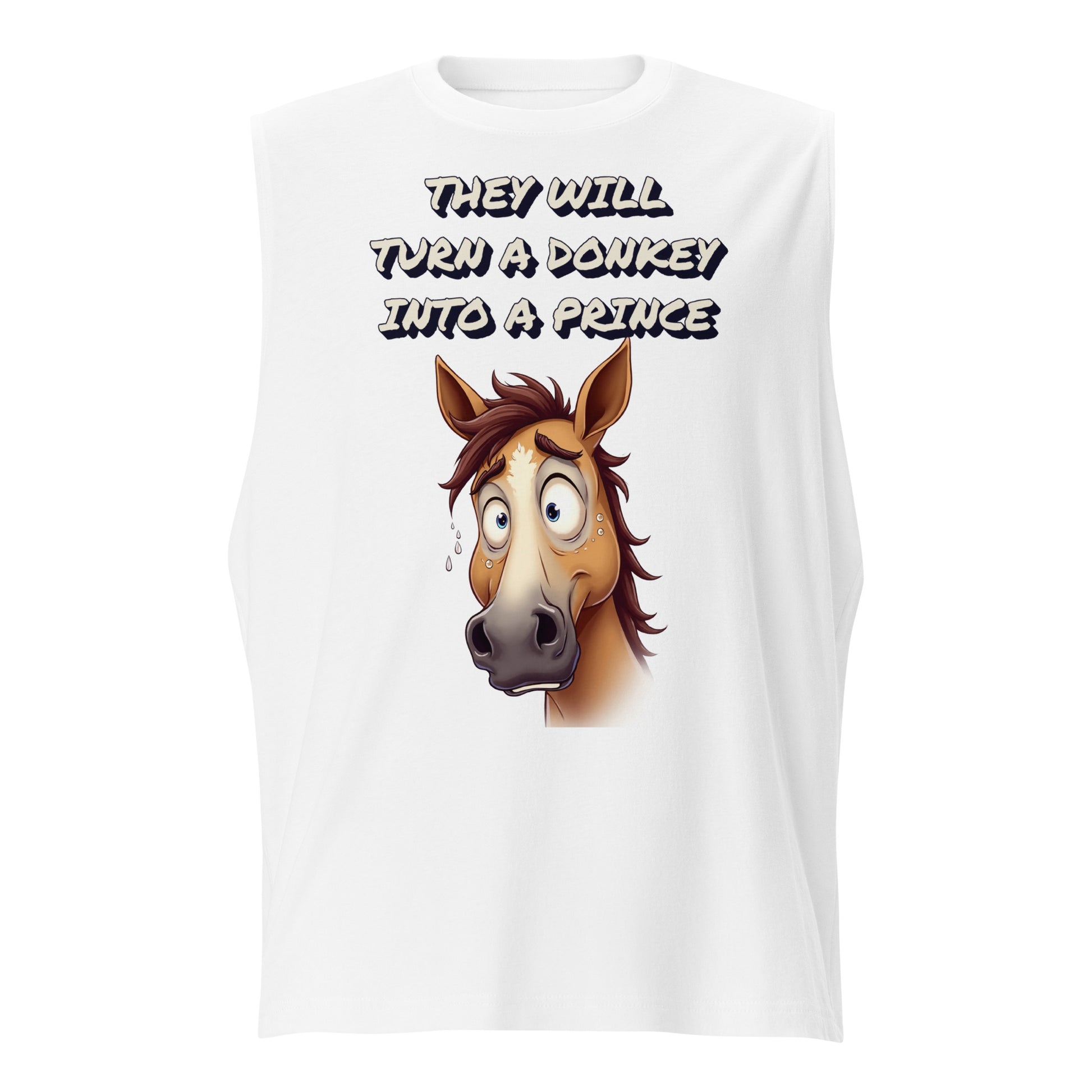 Muscle Shirt - Elite Astonished Horse Tank – Luxury Satire Power by printfluence.net