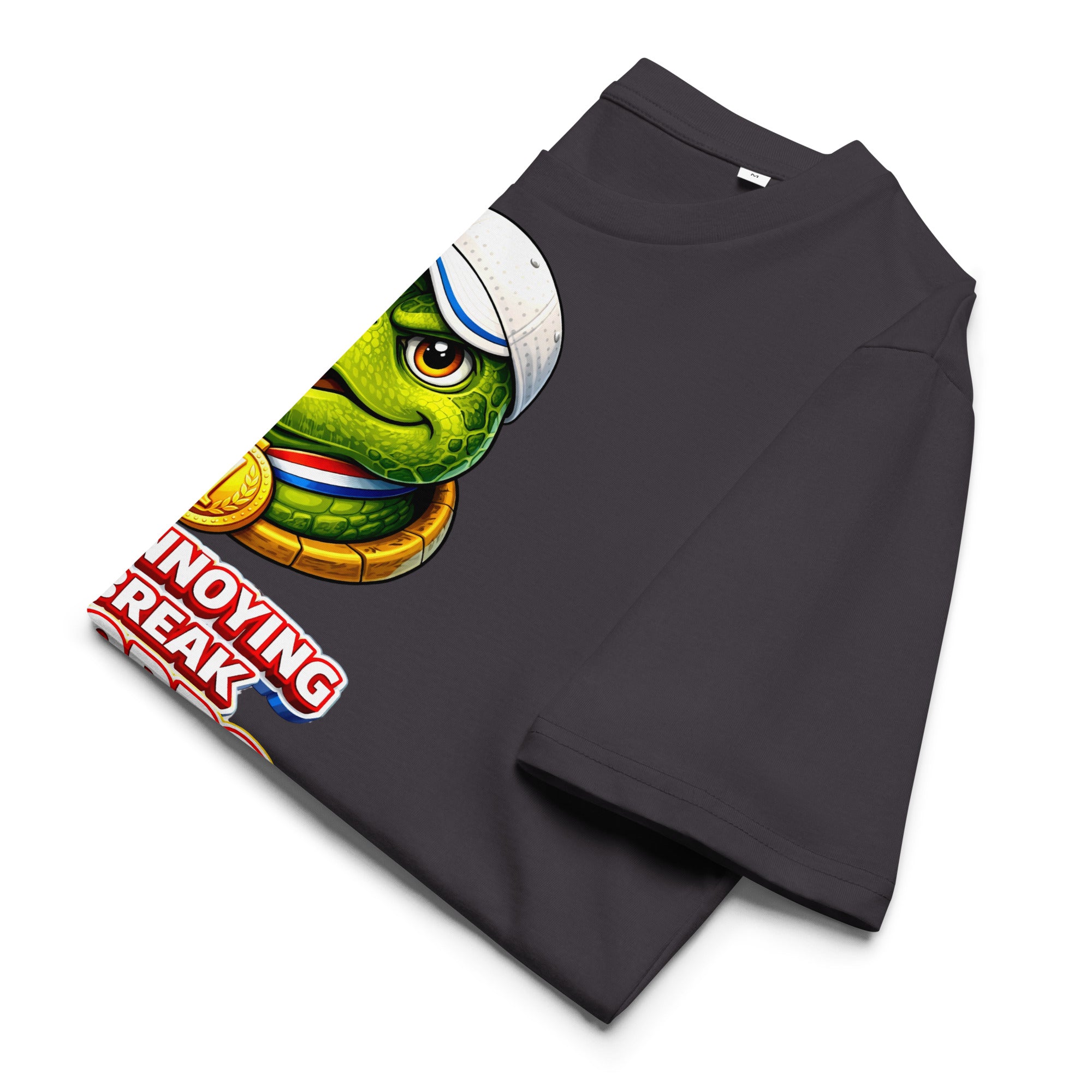 Unisex organic cotton t-shirt - "Annoying Success" Champion Turtle T-Shirt – Funny Sarcastic Winner Graphic Tee by printfluence.net