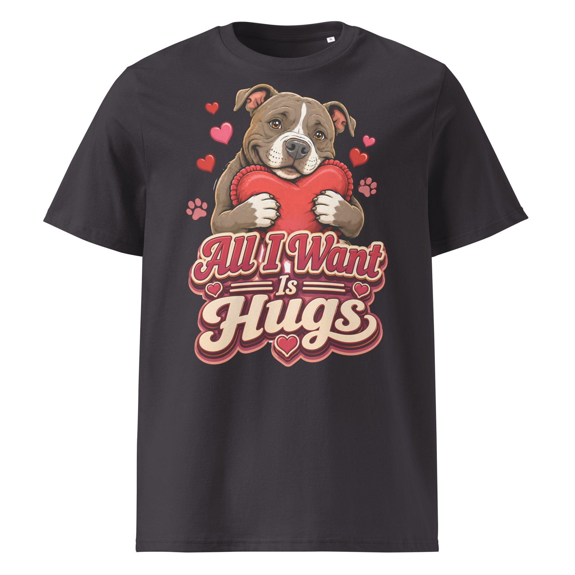 All I Want Is Hugs Pitbull Lovers Organic Tee by printfluence.net