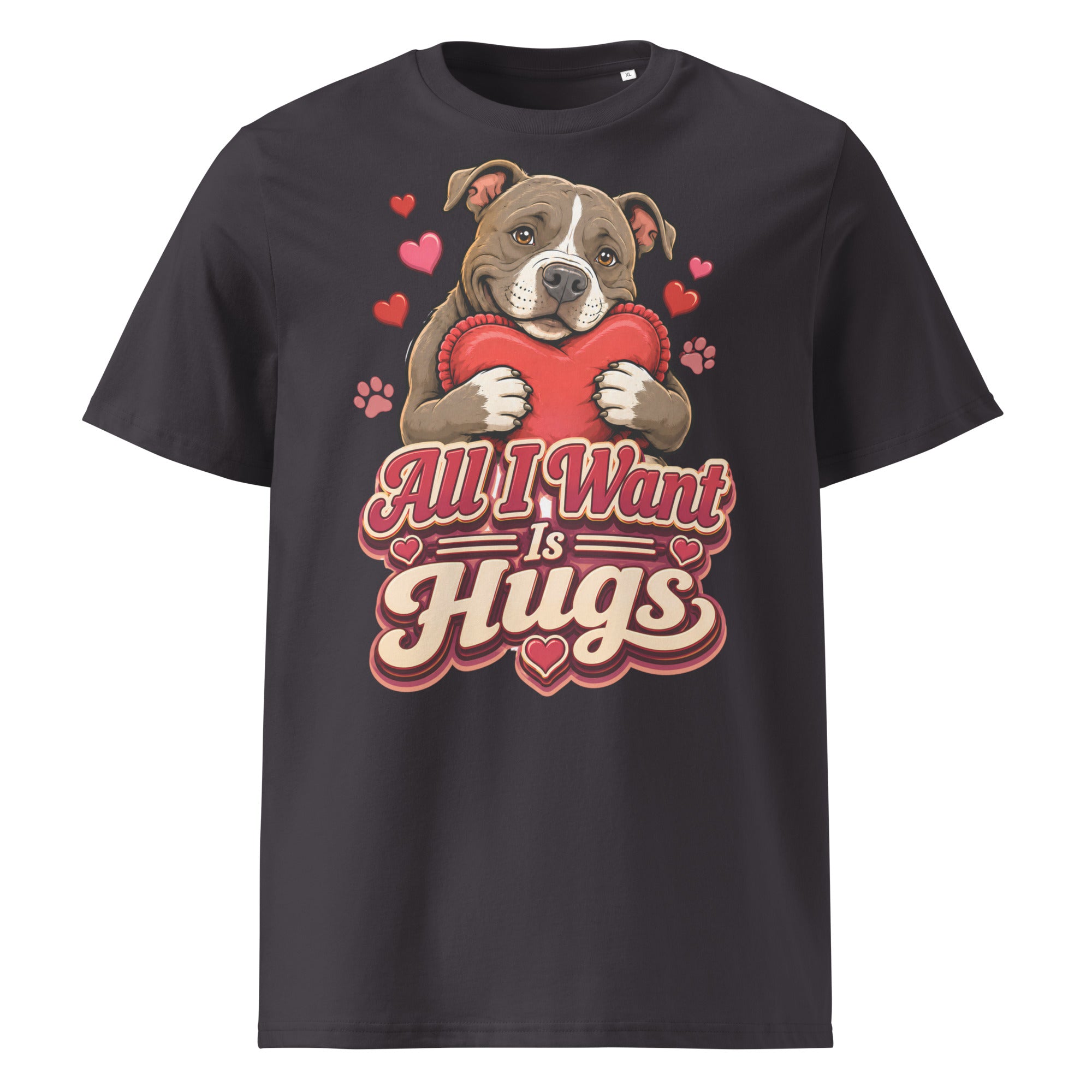 All I Want Is Hugs Pitbull Lovers Organic Tee by printfluence.net
