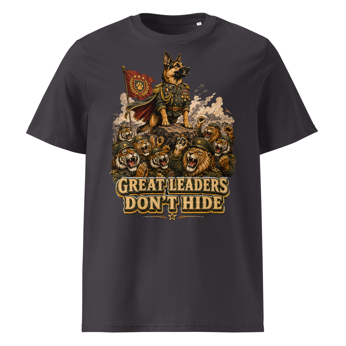 Great Leaders Don't Hide Graphic Organic T-Shirt | Creator 2.0 Unisex Eco Tee T-15 by printfluence.net