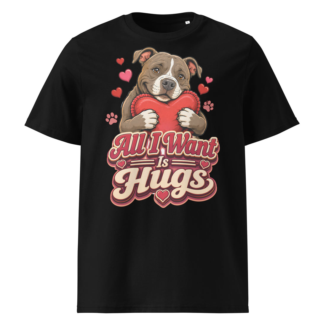 All I Want Is Hugs Pitbull Lovers Organic Tee by printfluence.net