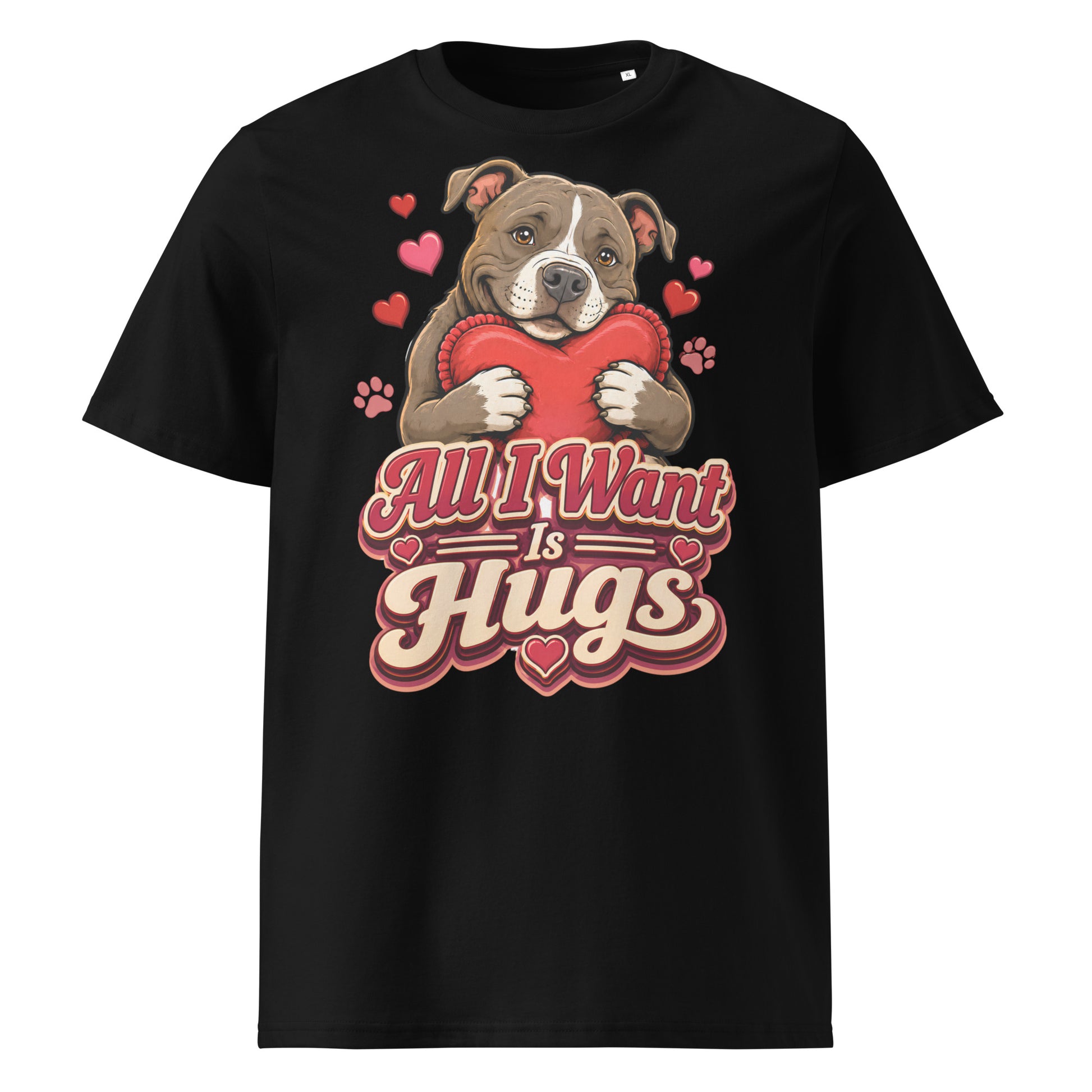 All I Want Is Hugs Pitbull Lovers Organic Tee by printfluence.net